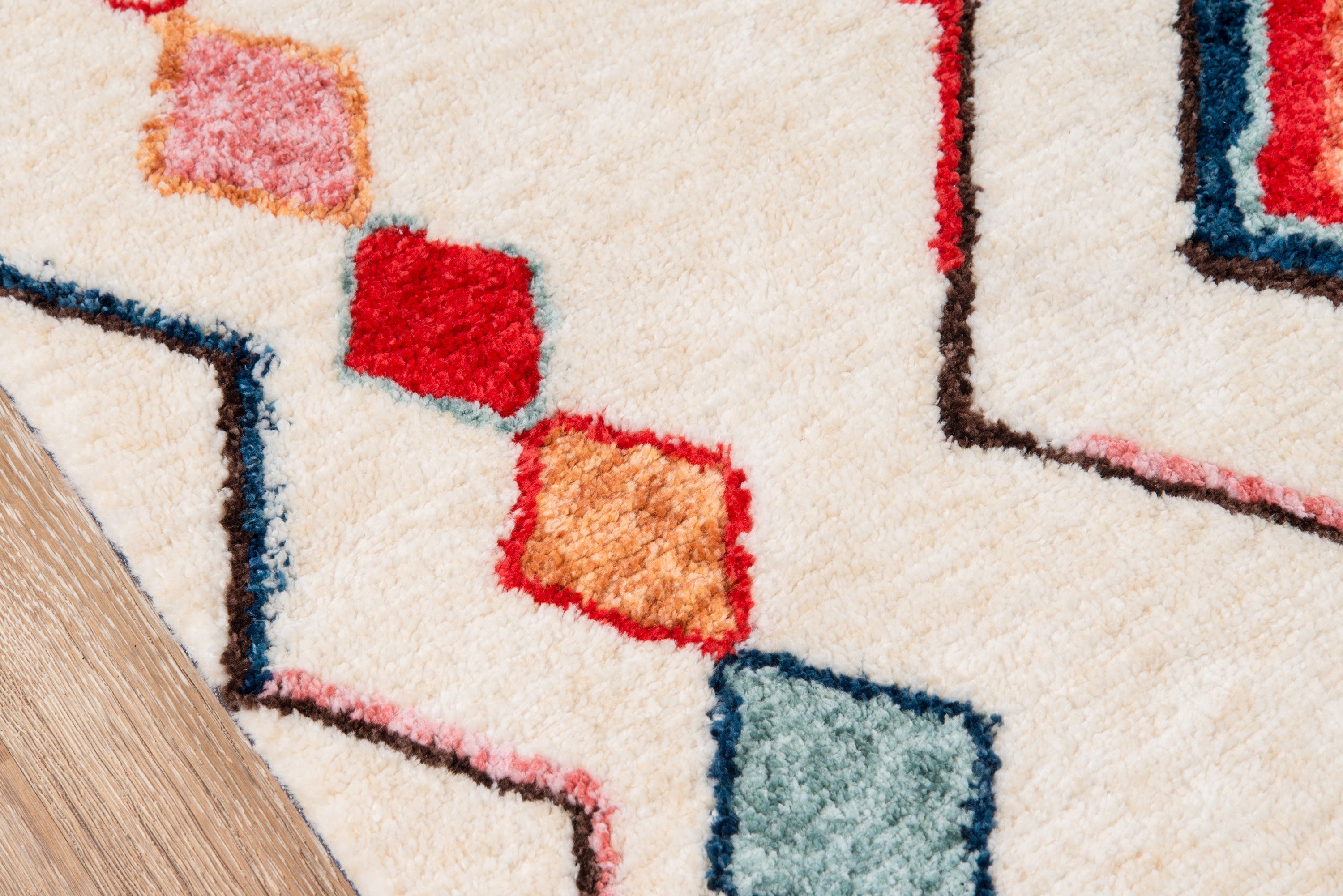 Novogratz Bungalow BUN-6 Multi-Color Table Tufted Area Rug by Momeni