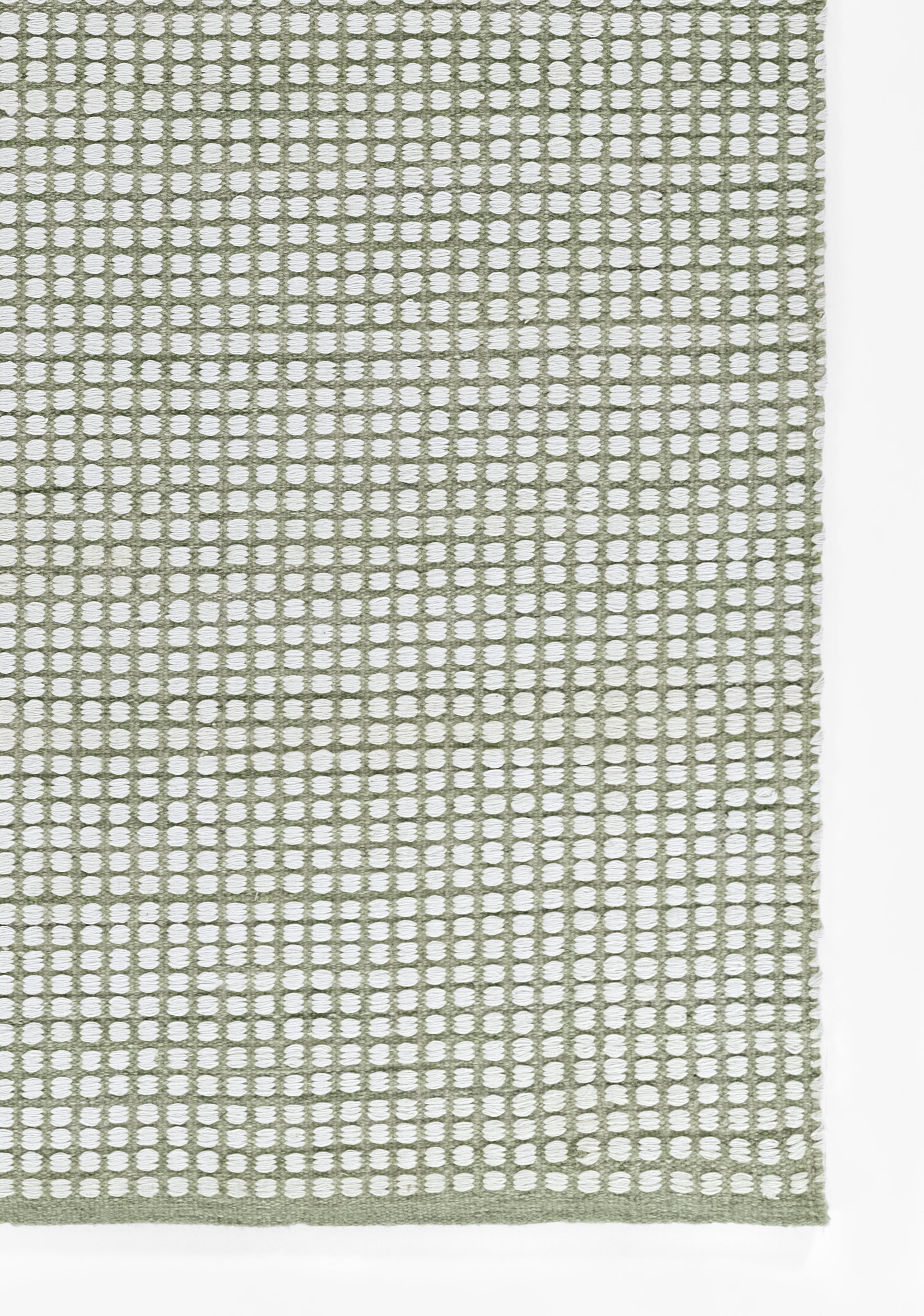 Caicos CAI-1 Green Area Rug, eco-friendly handwoven PET with geometric patterns