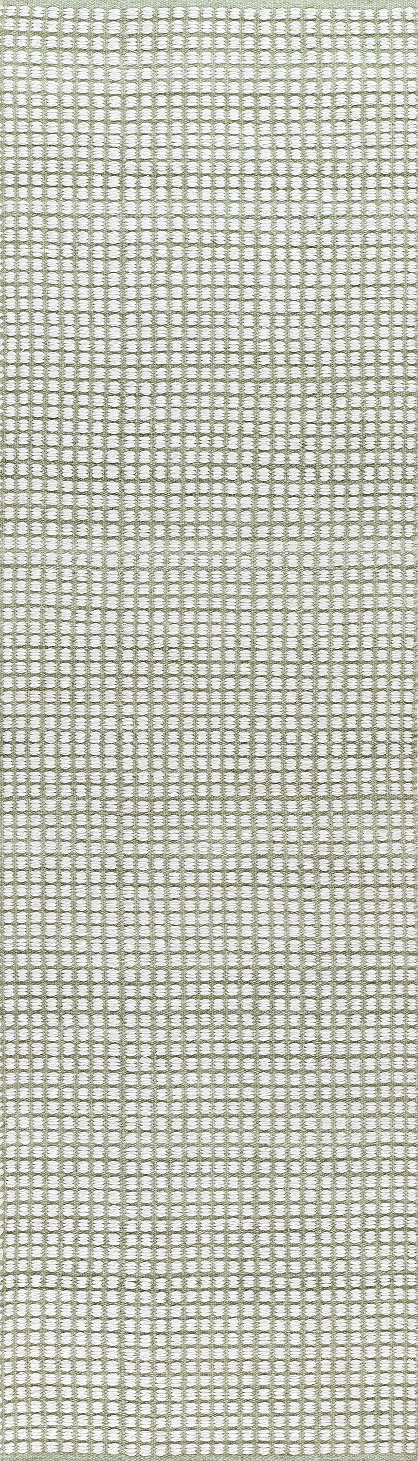 Caicos CAI-1 Green Area Rug, eco-friendly handwoven PET with geometric patterns