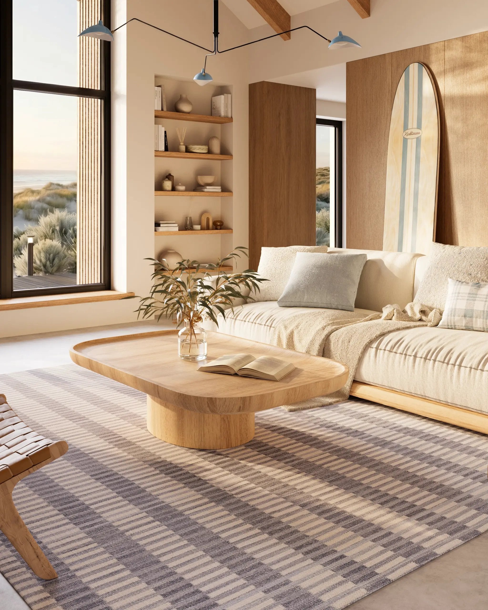 Caicos CAI-2 Blue Area Rug by Momeni