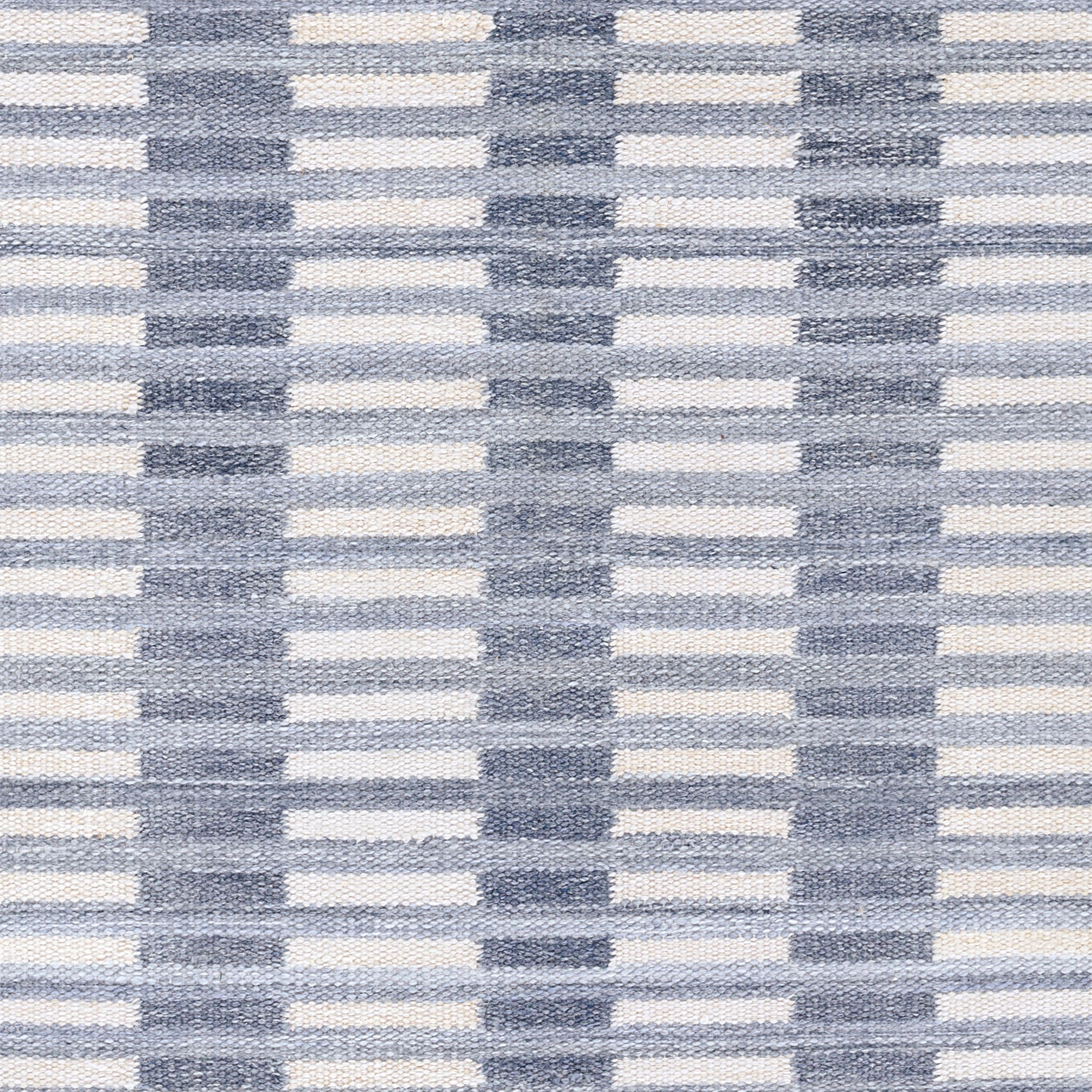 Caicos CAI-2 Blue Area Rug, handwoven sustainable PET with coastal geometric design