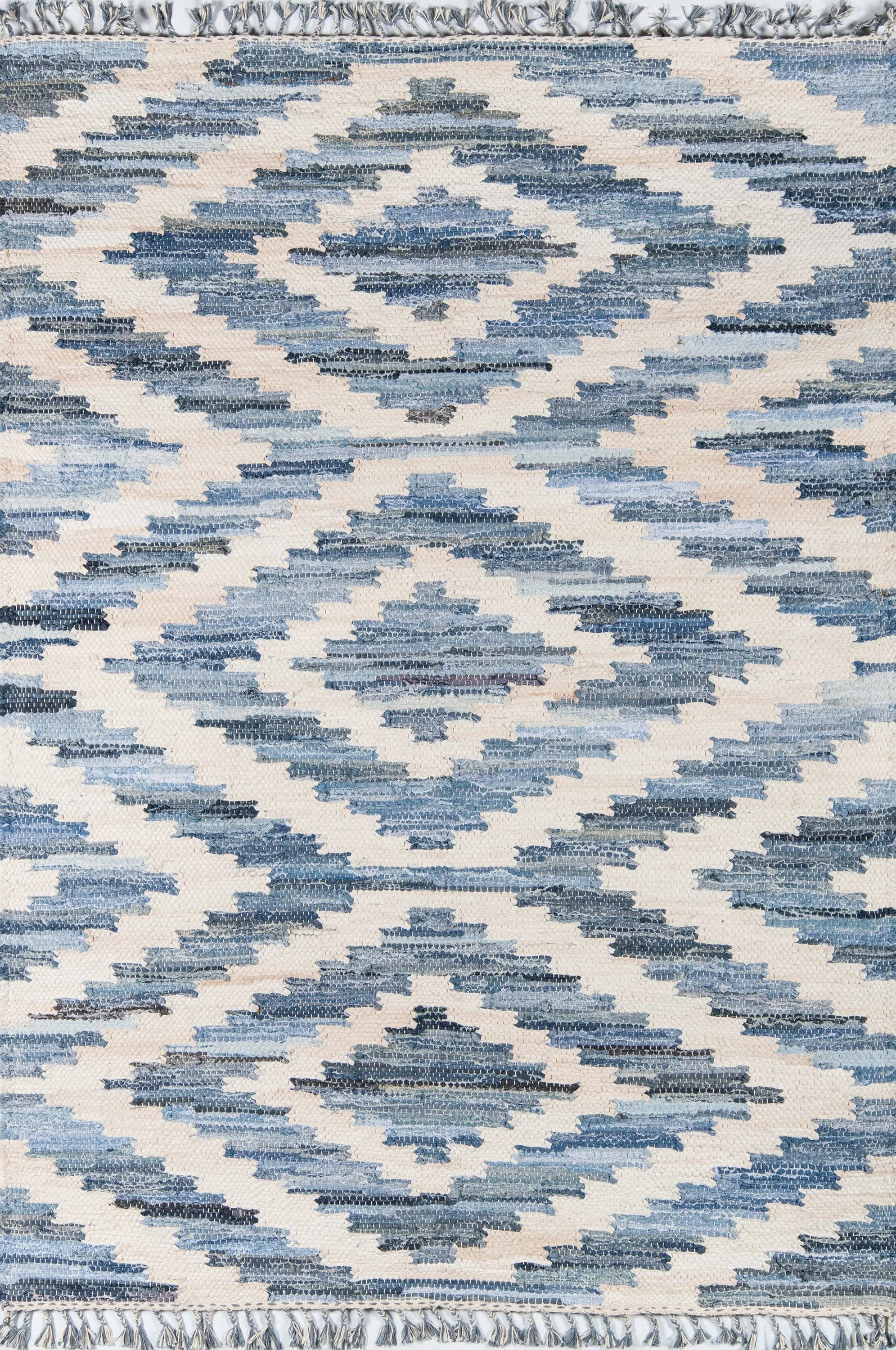 California CAL-2 (Laguna) Blue Area Rug by Novogratz by Momeni