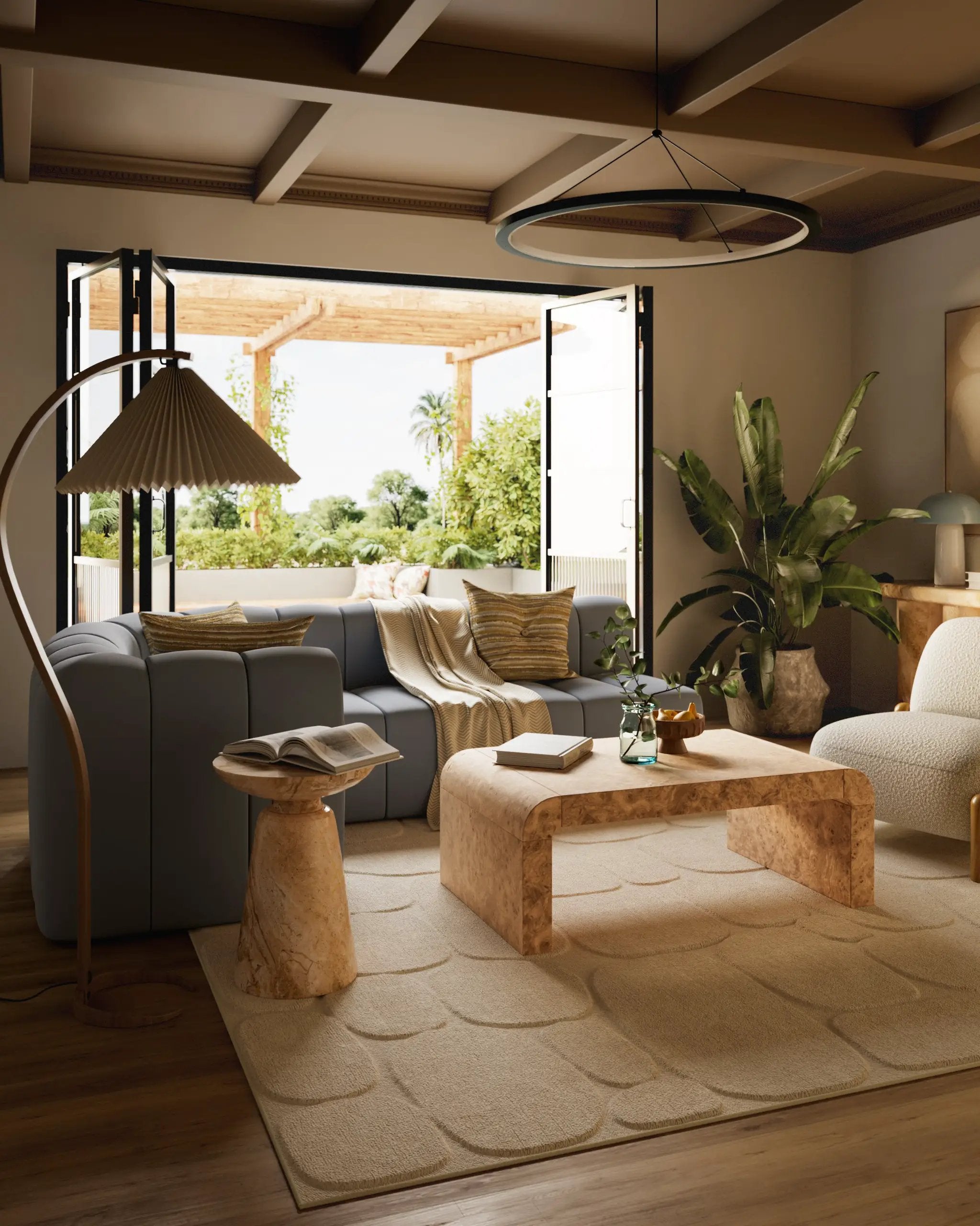 Canyon CYN-2 Ivory Area Rug by Momeni