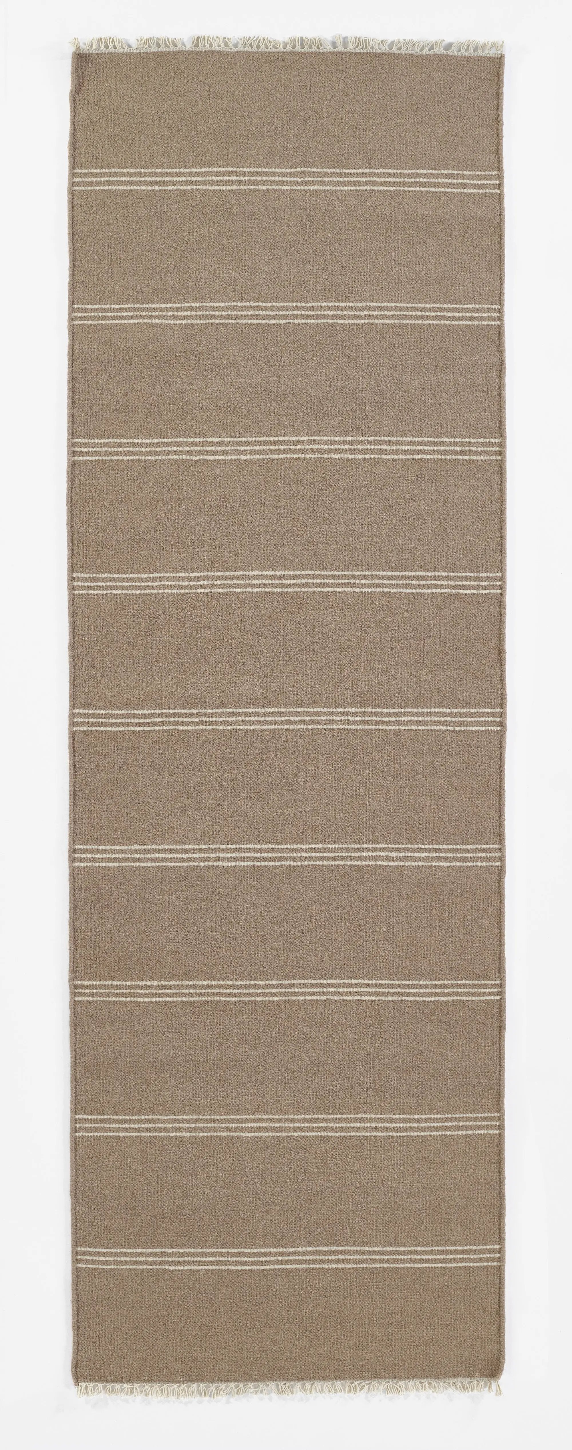 Caseres CES-1(Stripe) Mauve Area Rug by Pure Salt by Momeni