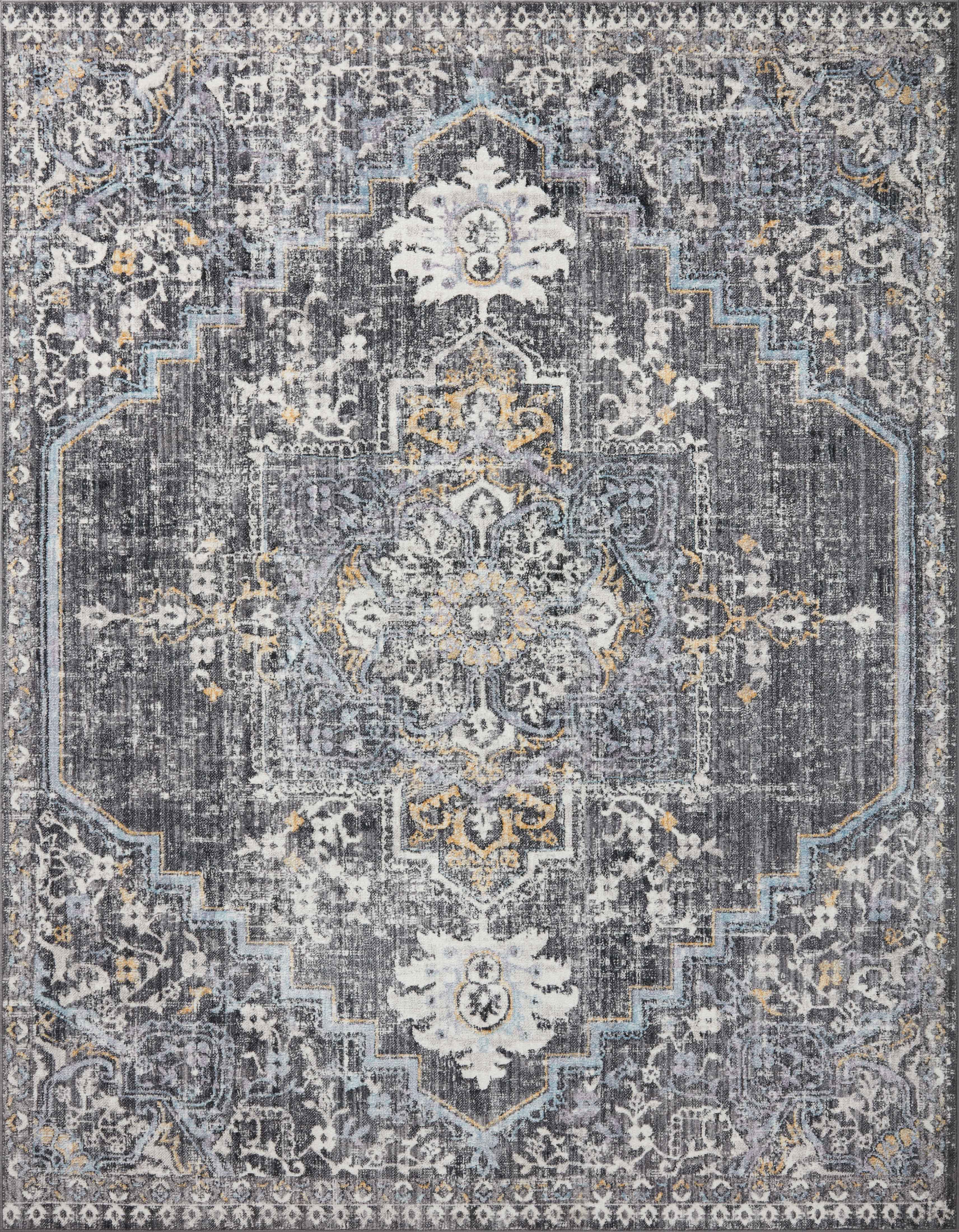 Loloi Cassandra CSN-02 Charcoal / Gold Area Rug