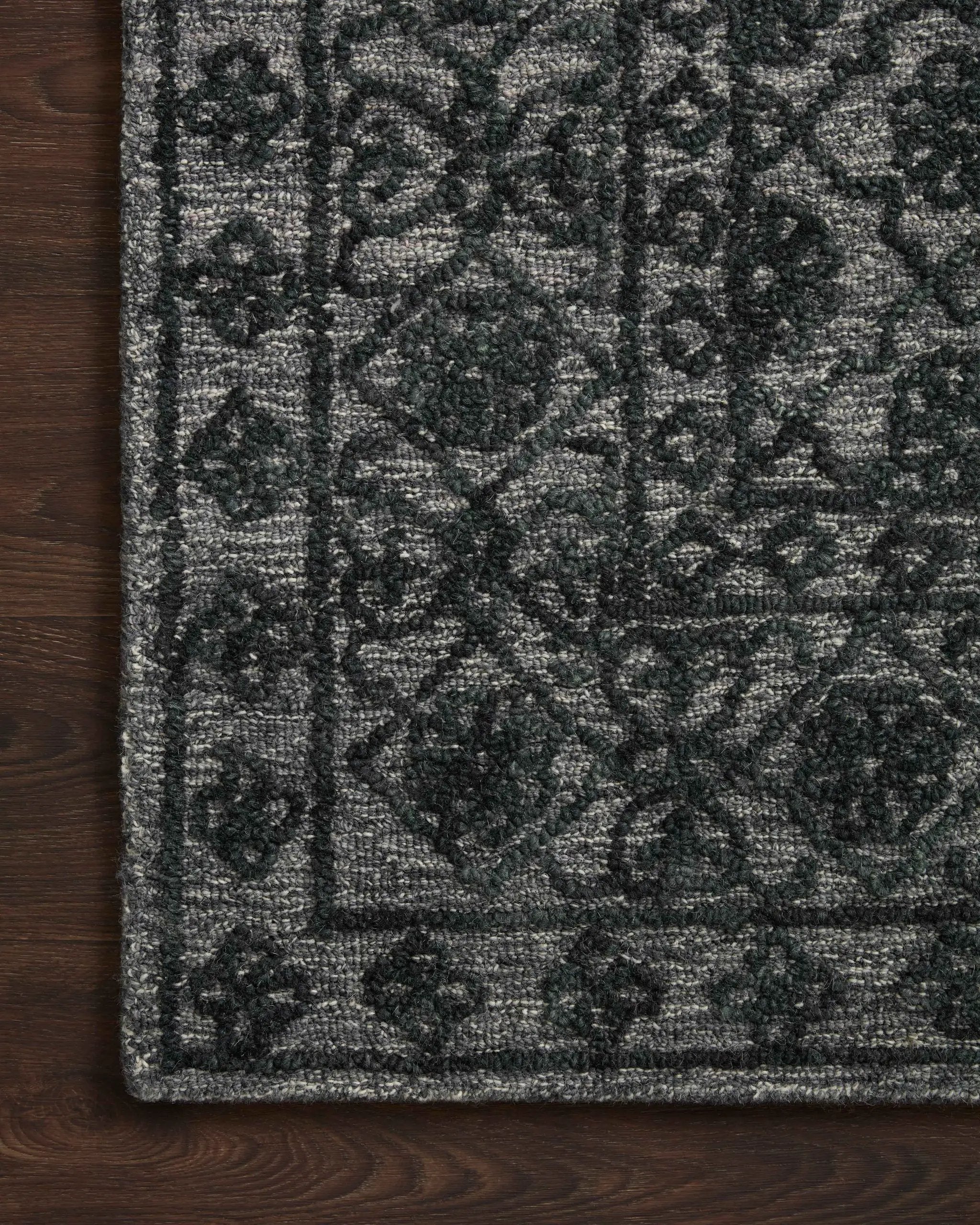Cecelia CEC-01 Smoke / Dk. Grey Area Rug by Loloi