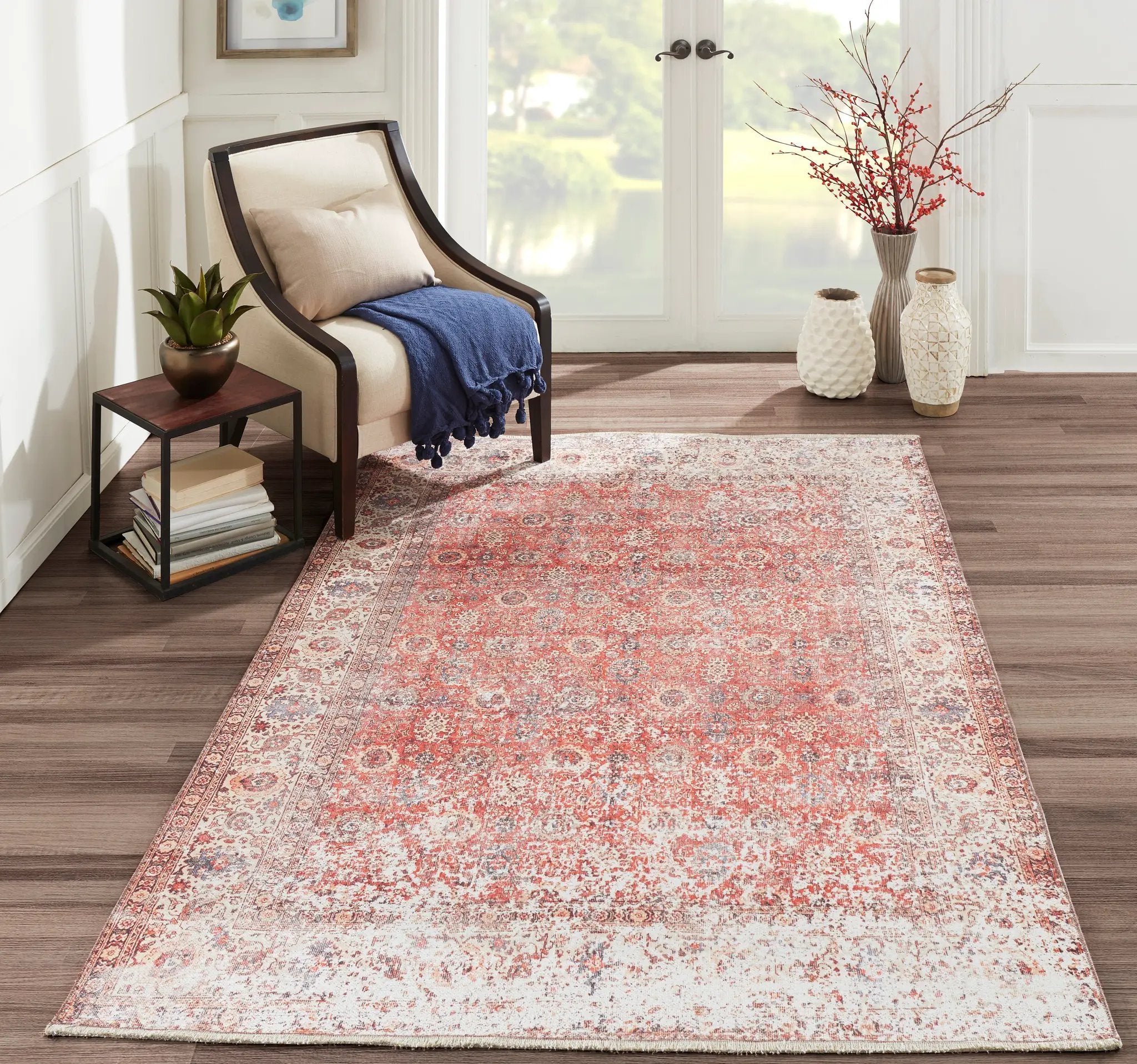 Chandler CHN-5 Red Area Rug by Momeni