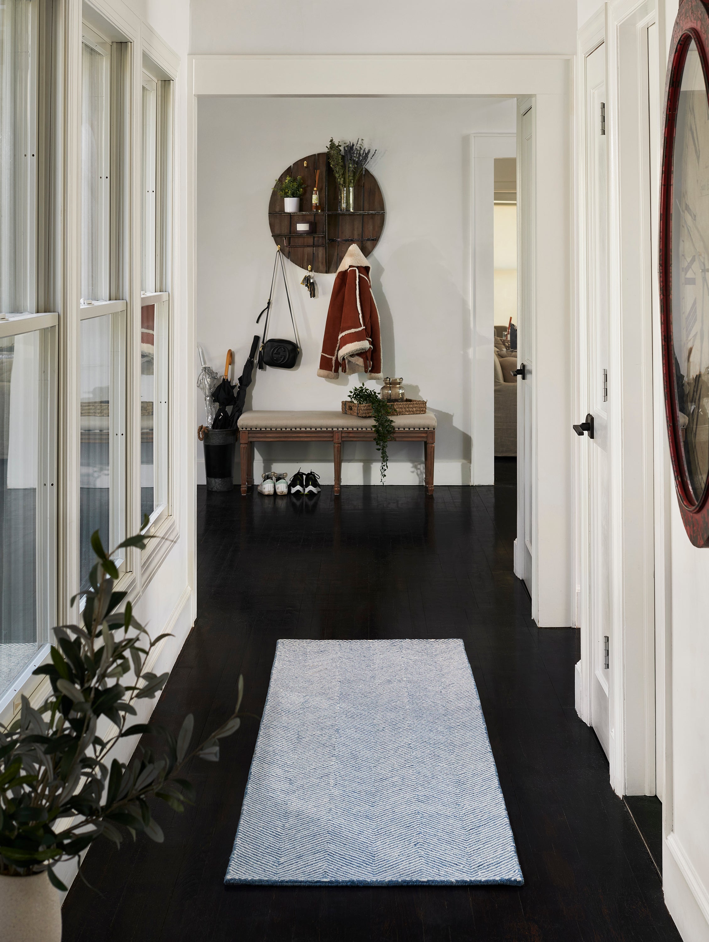 Momeni Charles CHR-1 Blue Hand Tufted Area Rug