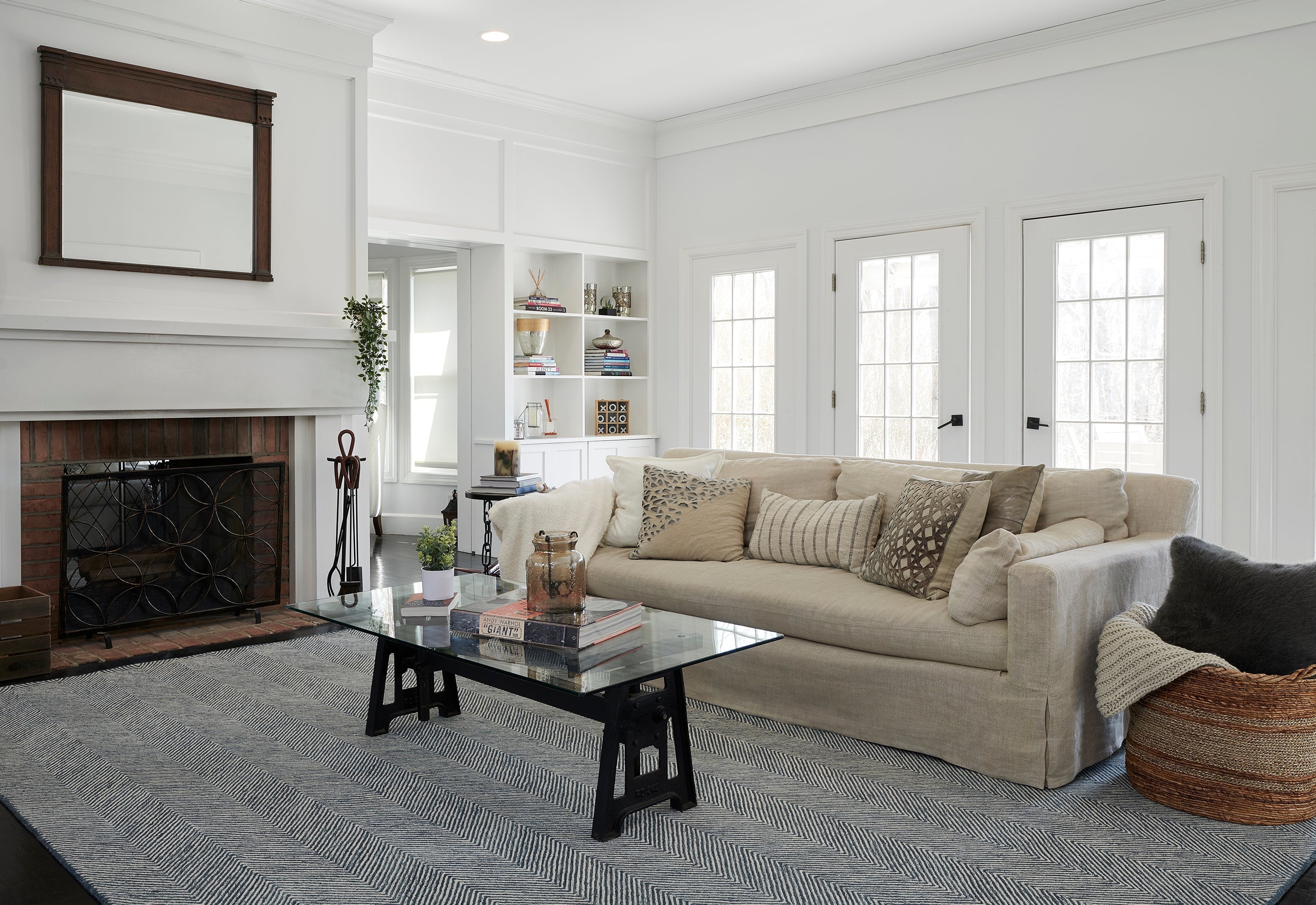Momeni Charles CHR-1 Denim Hand Tufted Area Rug