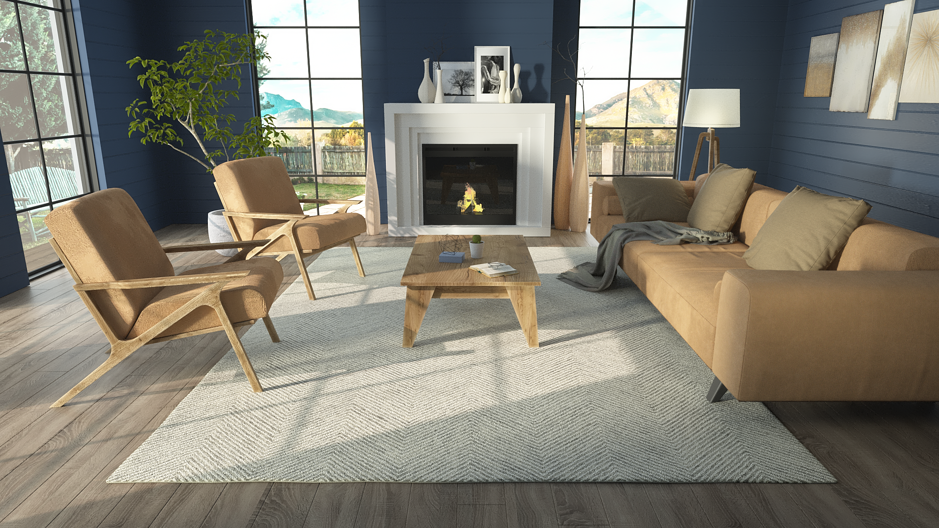 Momeni Charles CHR-1 Gray Hand Tufted Area Rug
