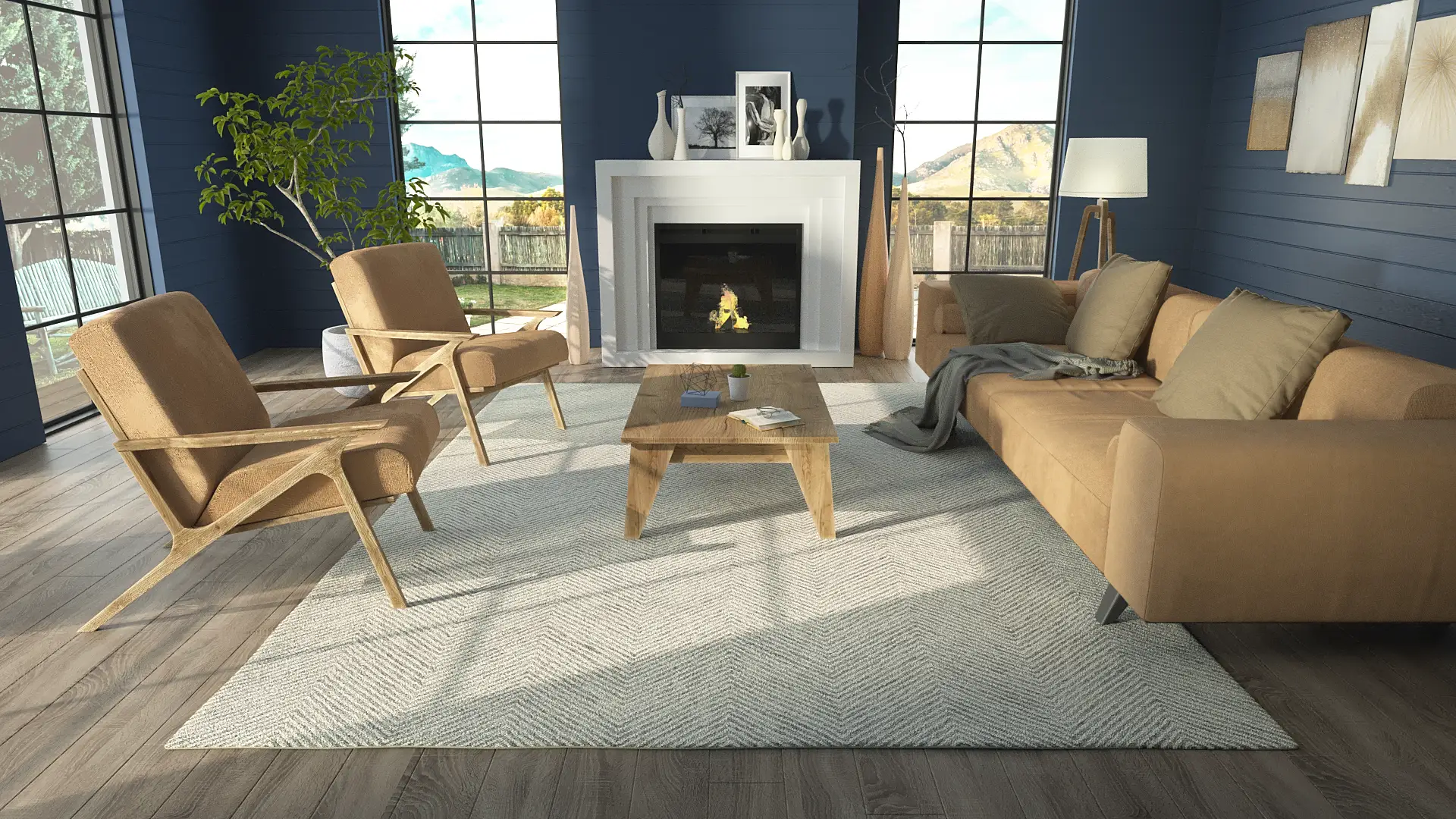Charles CHR-1 Gray Area Rug by Momeni