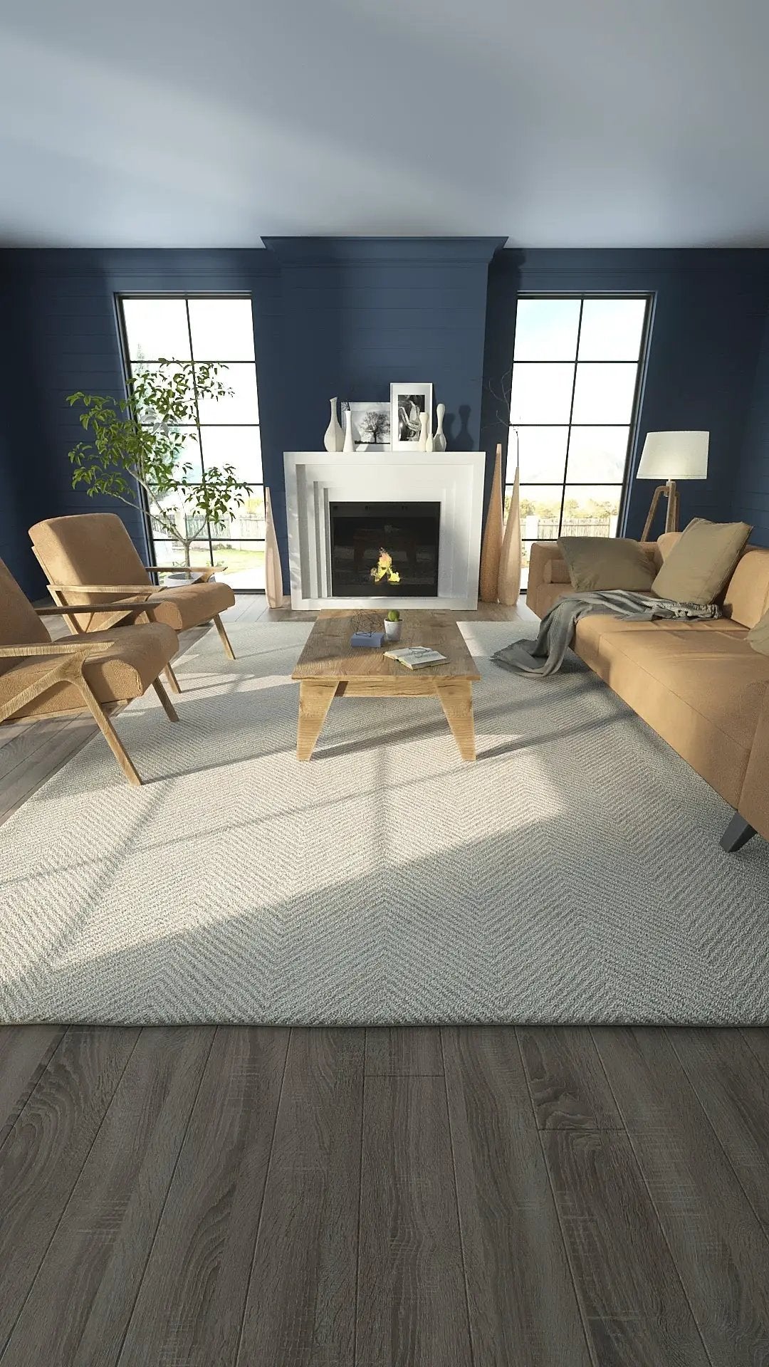 Charles CHR-1 Taupe Area Rug by Momeni