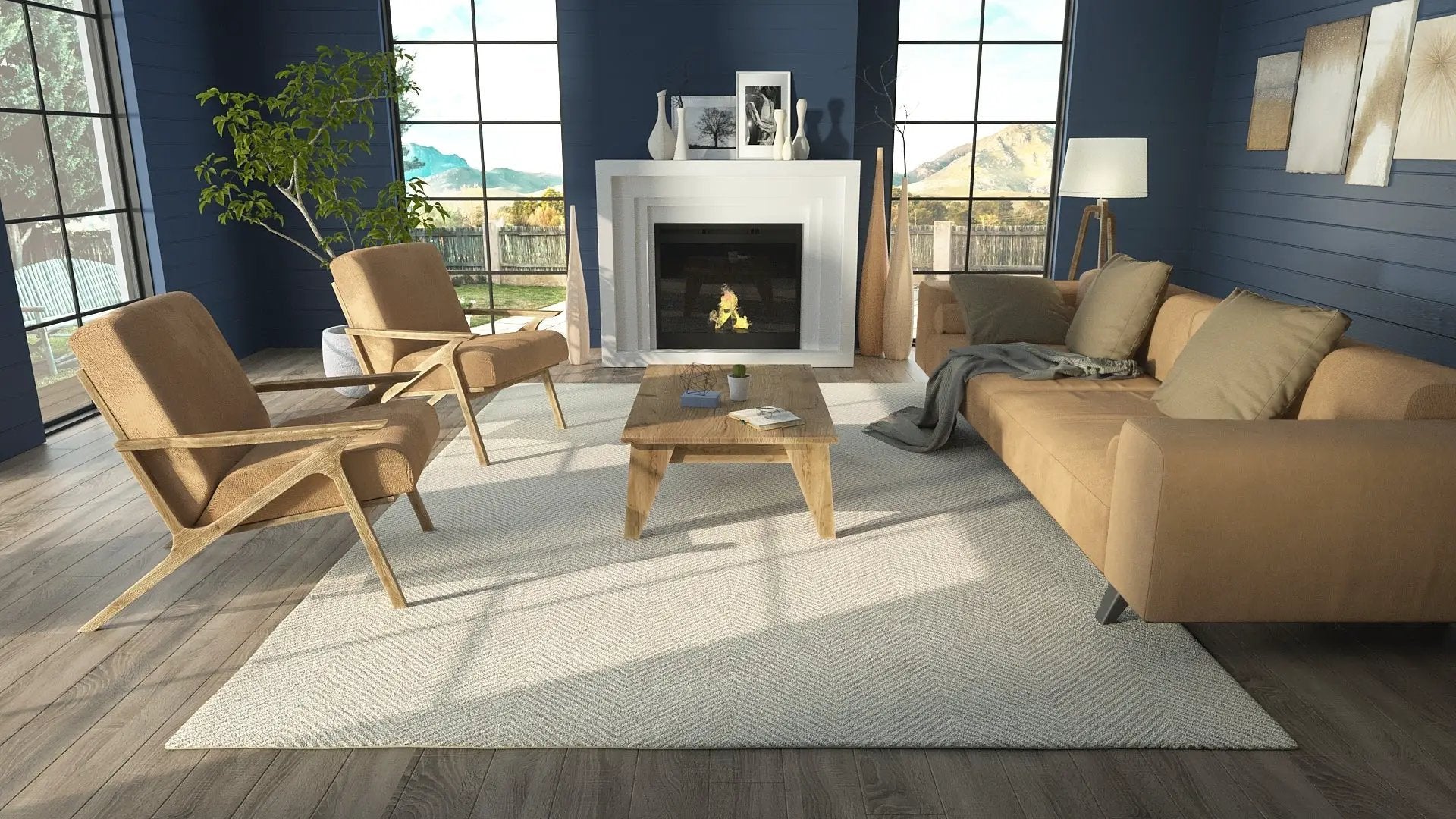 Charles CHR-1 Taupe Area Rug by Momeni