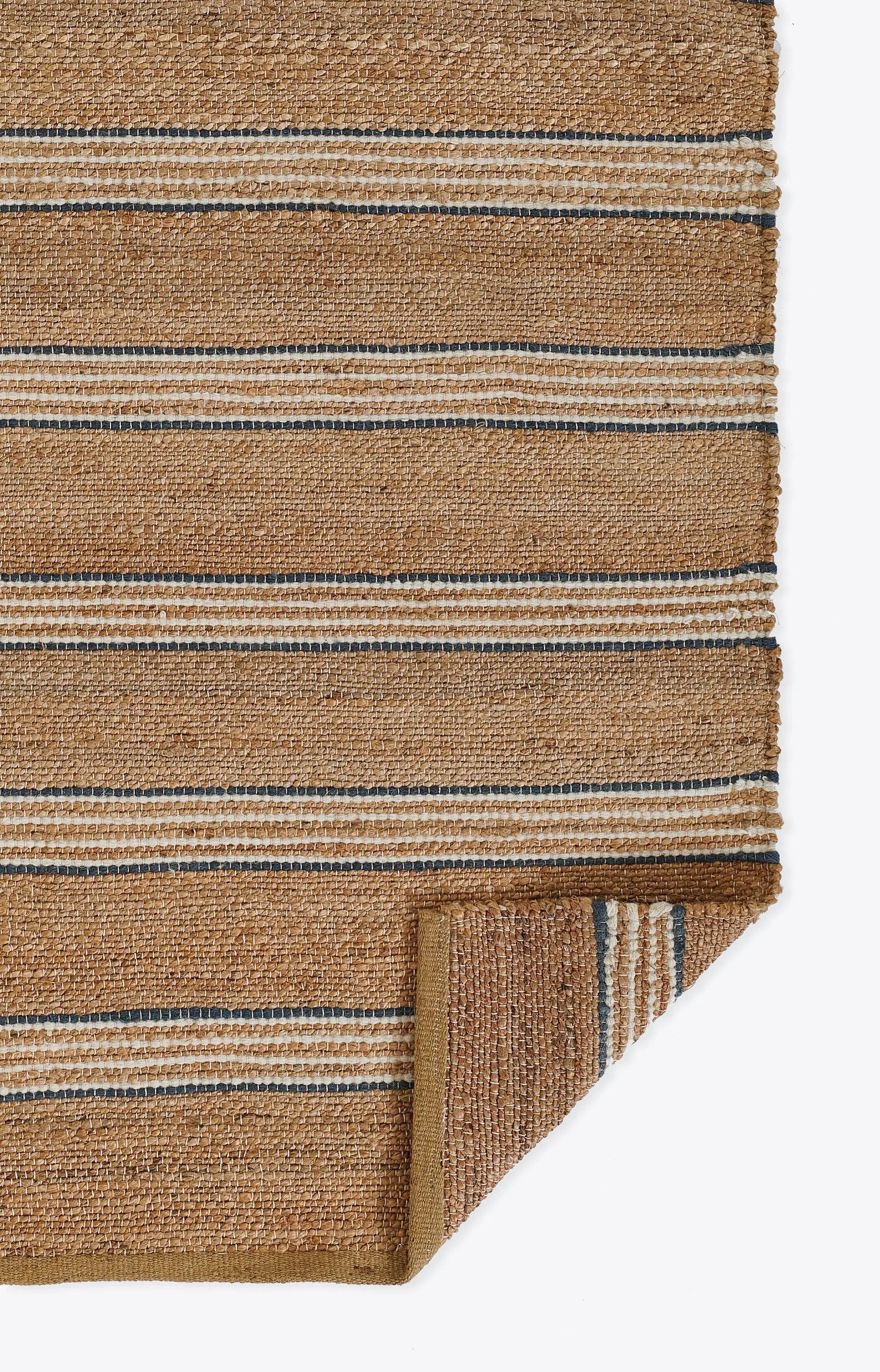 Chestnut CHS-1 (Stripe) Blue Area Rug by Erin Gates by Momeni