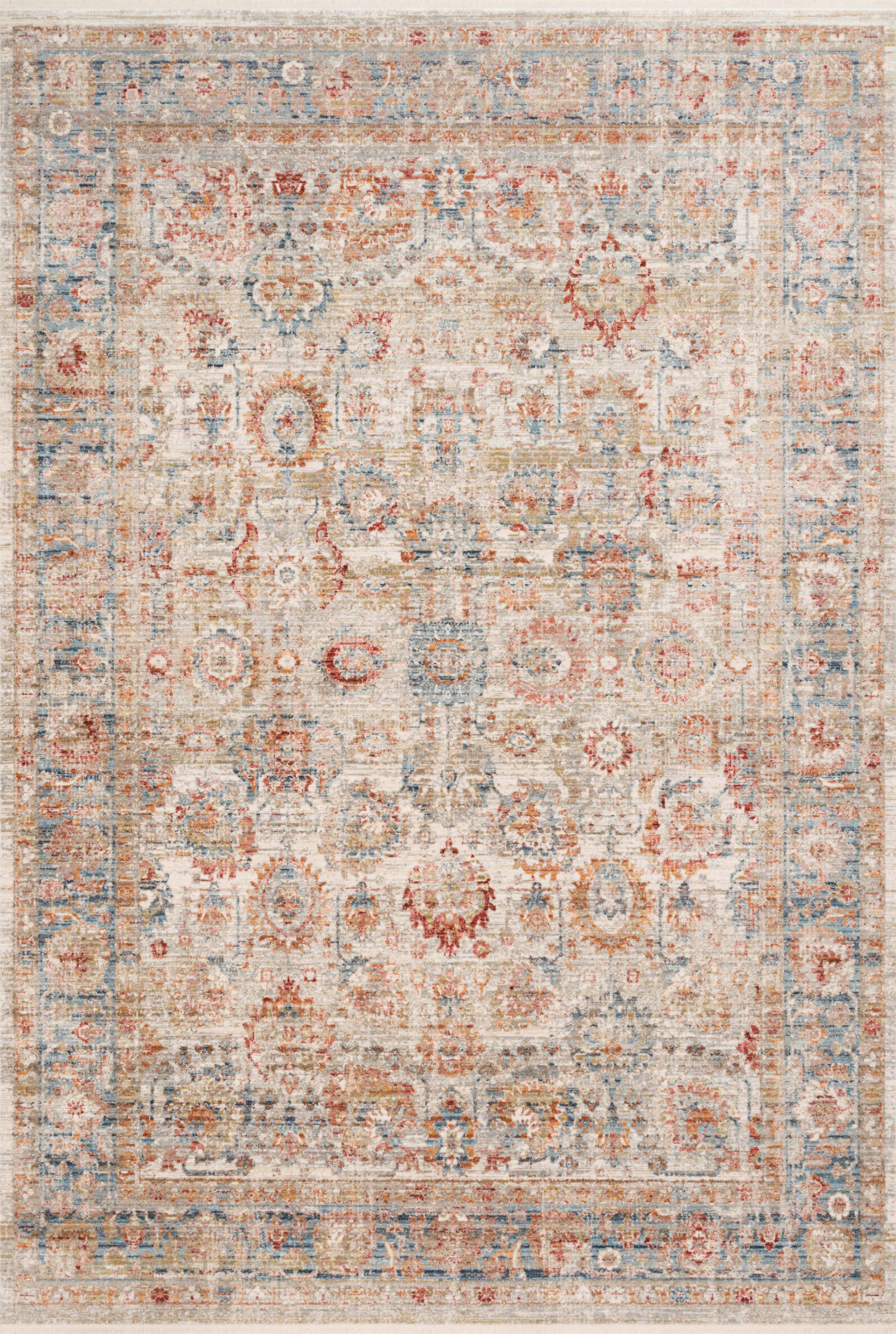Loloi Claire CLE-02 Ivory / Ocean Area Rug