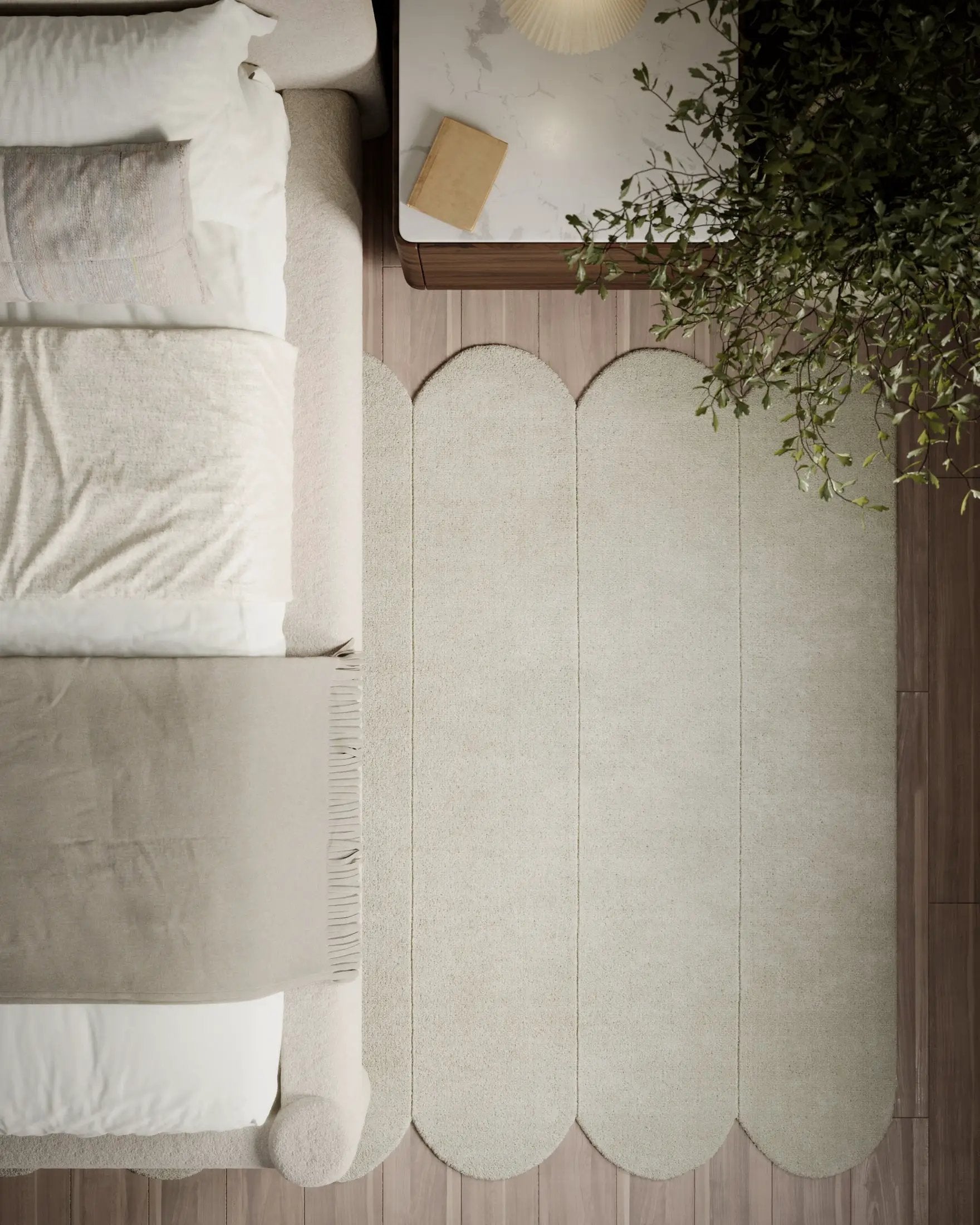 Claude CUD-2 Ivory Area Rug by Momeni