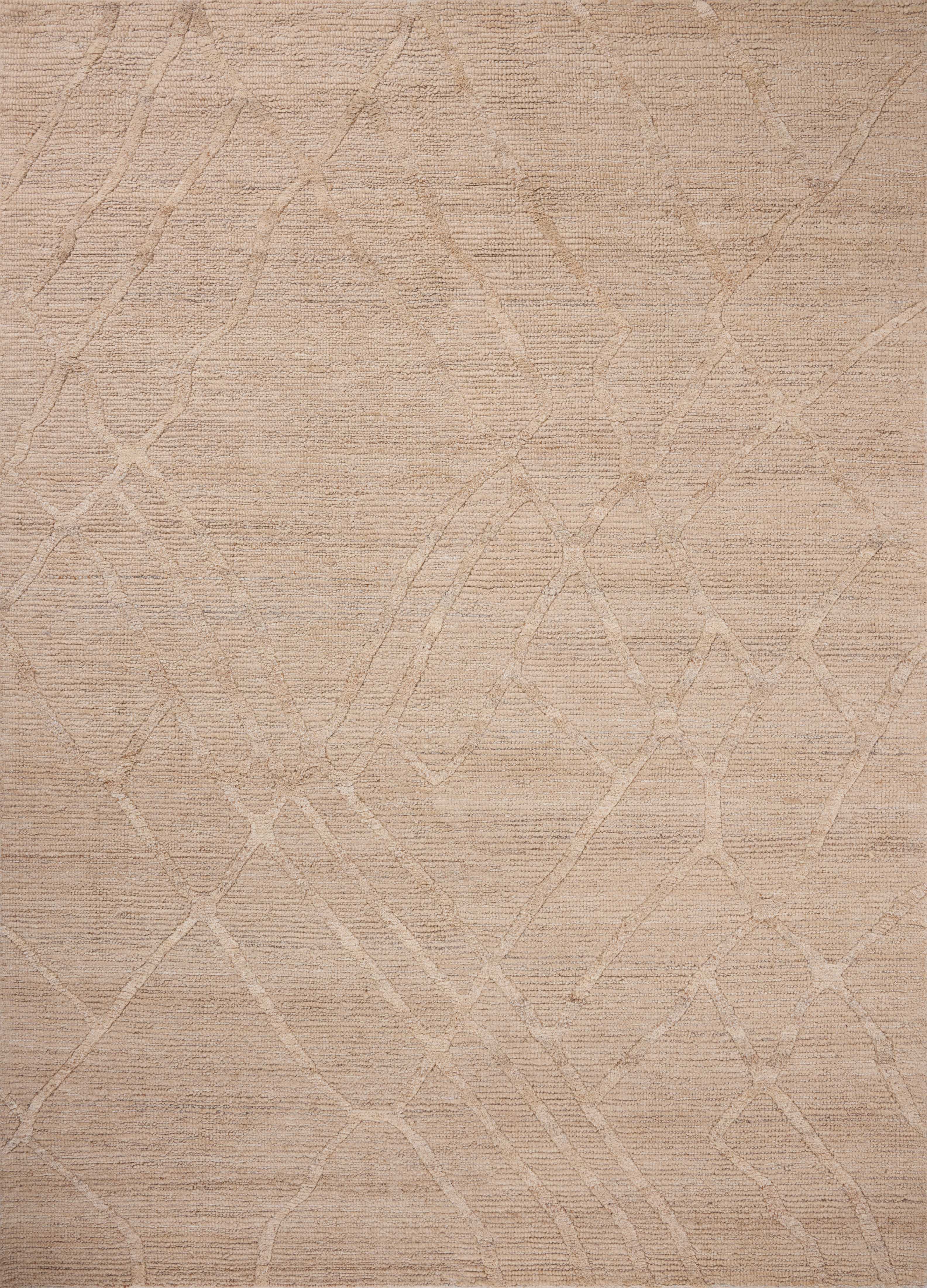 The Cline CLI-01 Champagne Area Rug pairs champagne tones with a hand-woven 100% wool area rug for lasting style