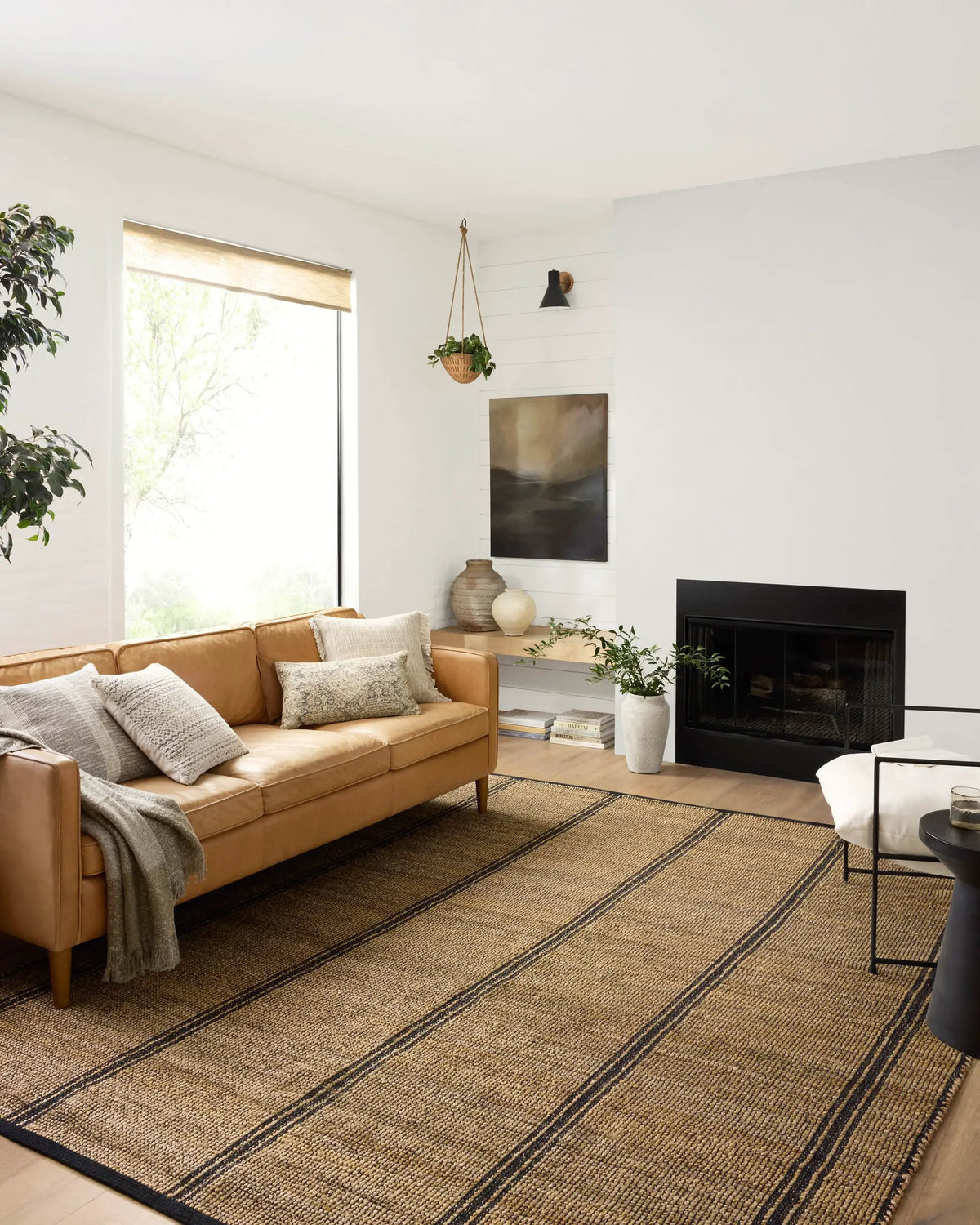 Colton CON-01 Natural / Black Area Rug by Angela Rose x Loloi