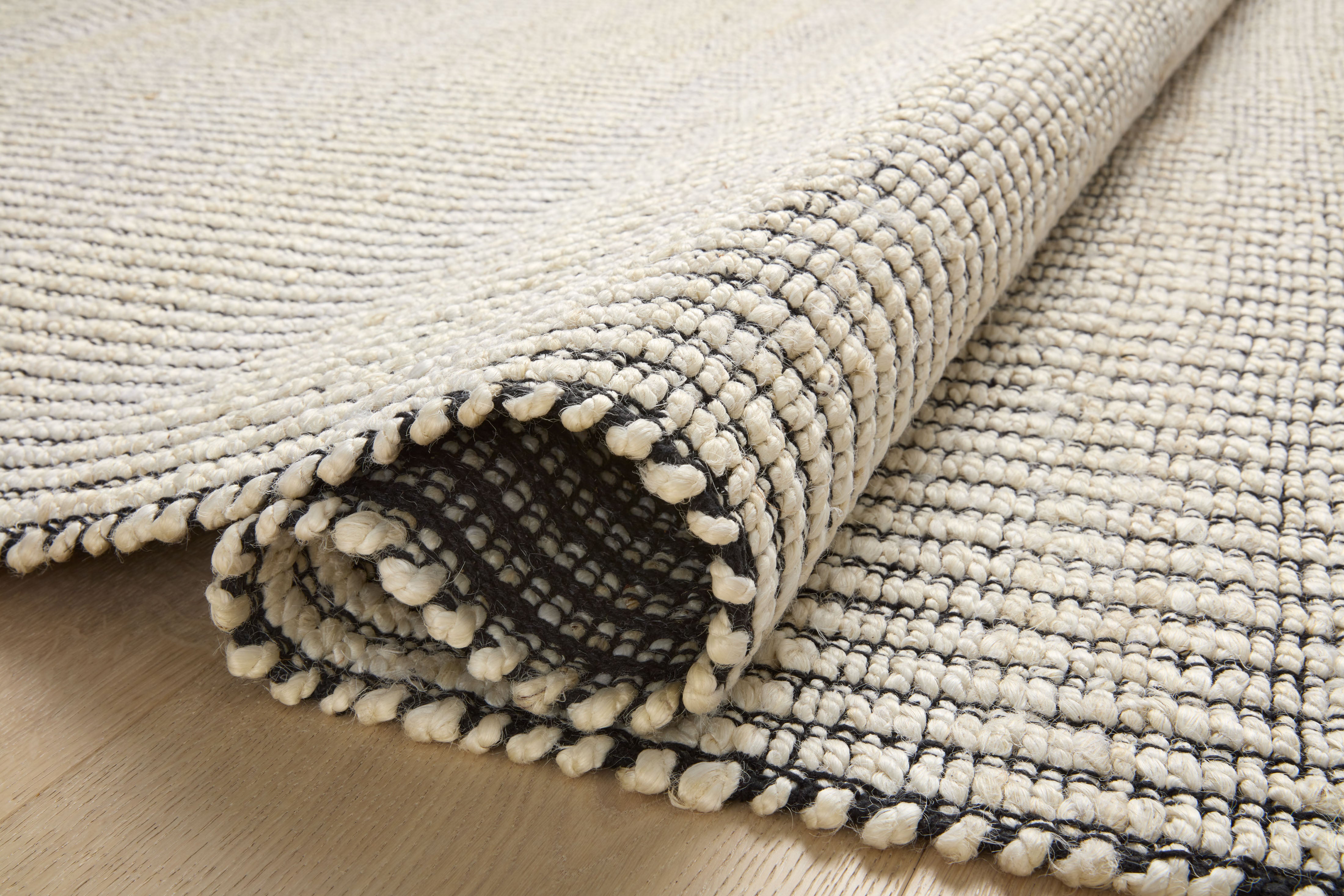 Angela Rose x Loloi Colton CON-02 Ivory / Black Area Rug