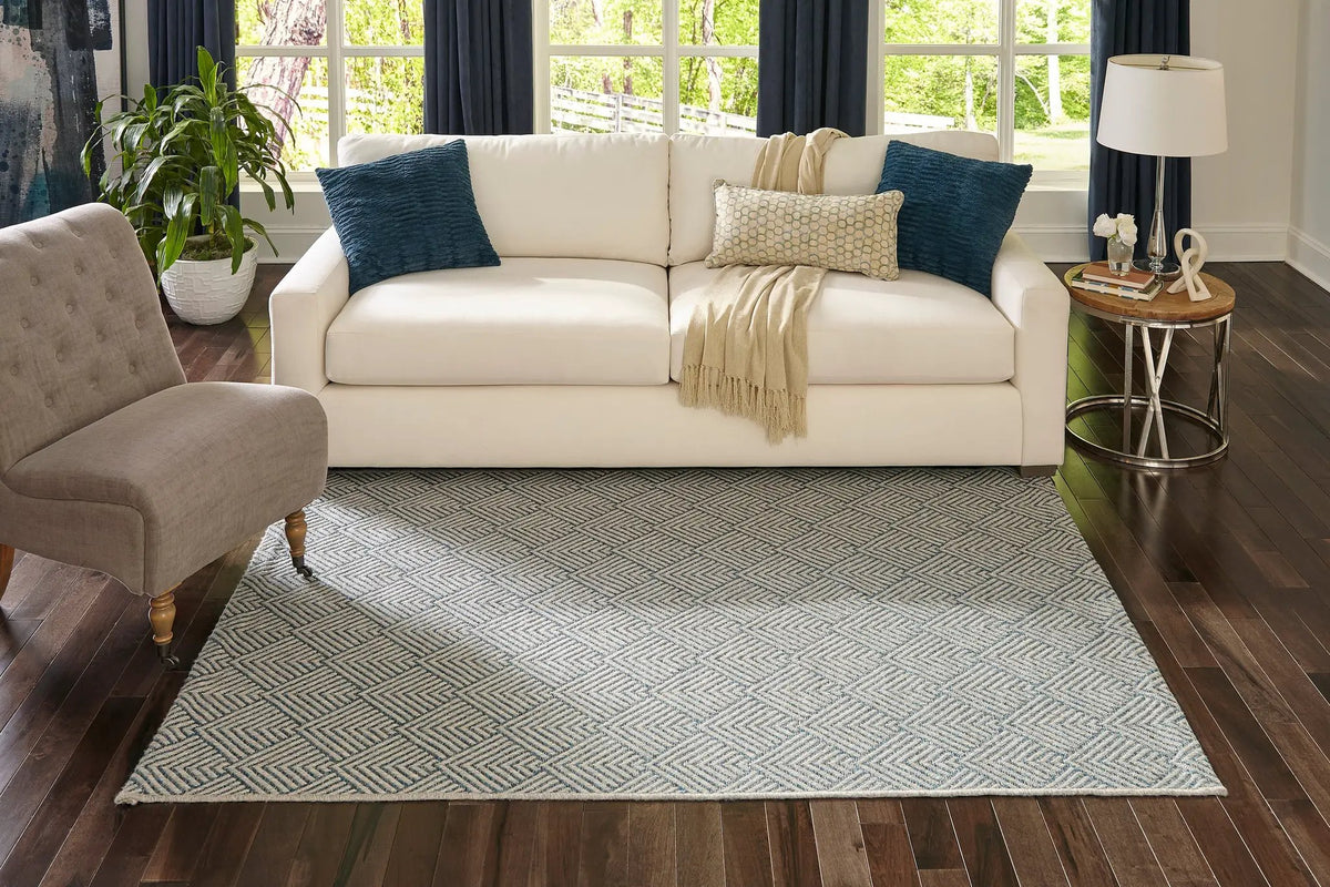 Como COM-3 Blue Area Rug by Momeni