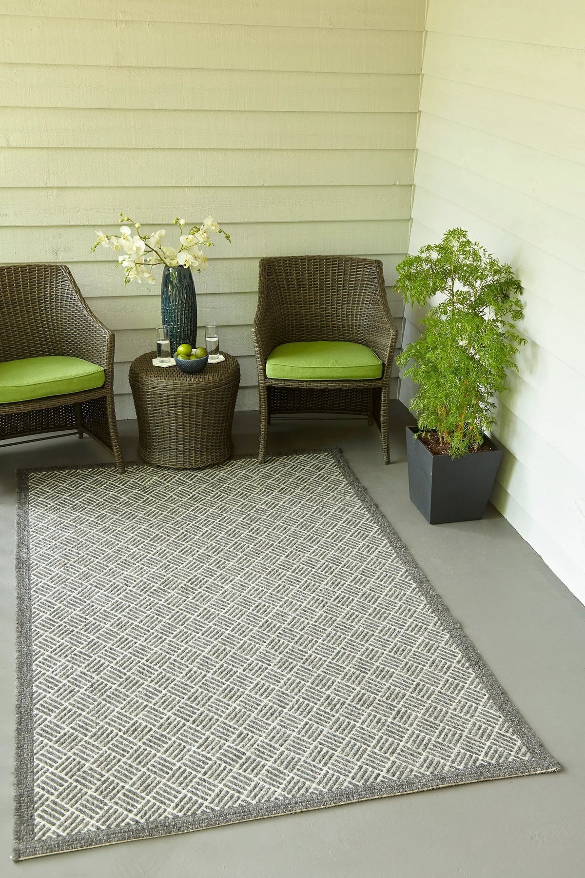 Como COM-4 Charcoal Area Rug by Momeni