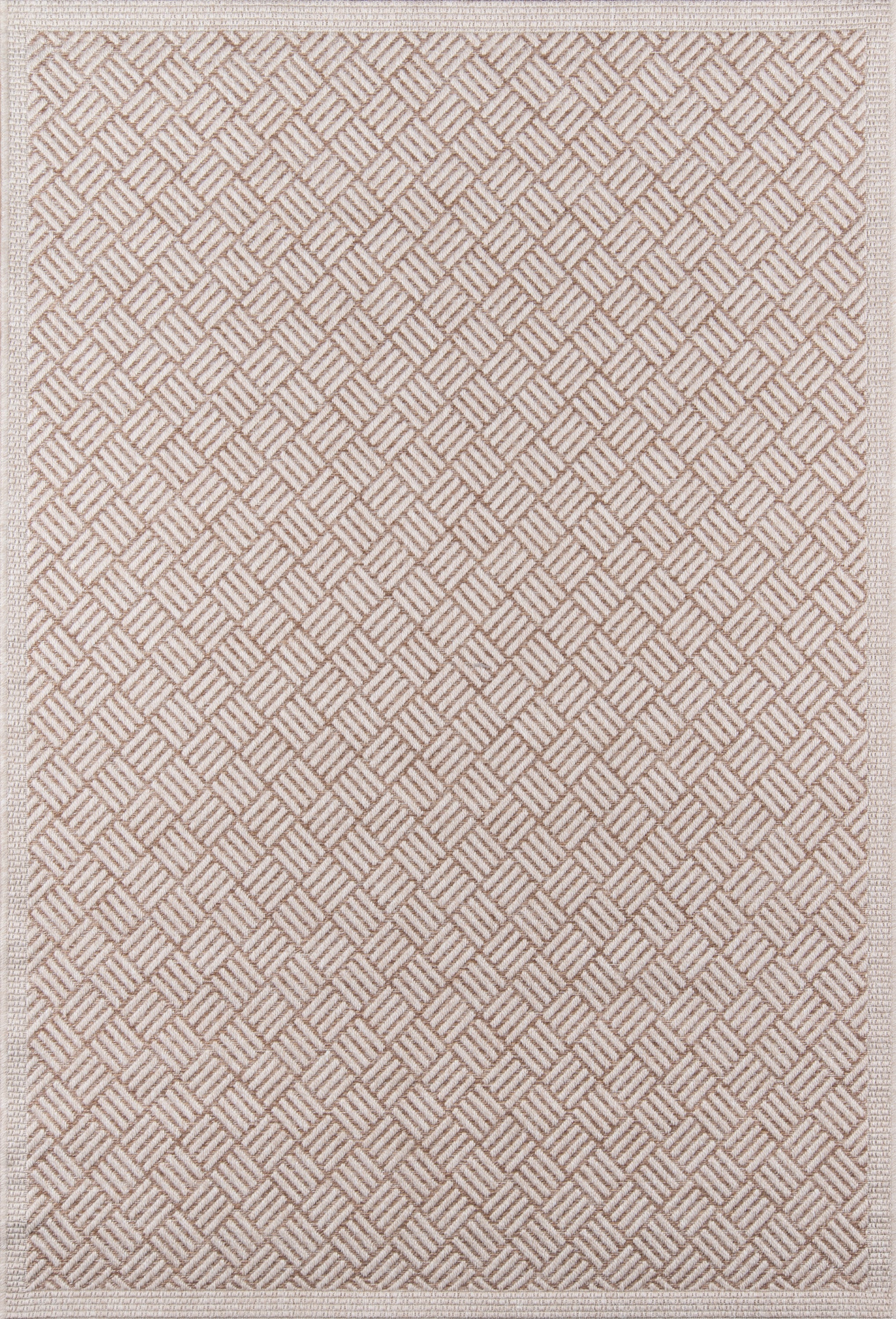 Momeni Como COM-4 Tan Indoor/Outdoor Area Rug