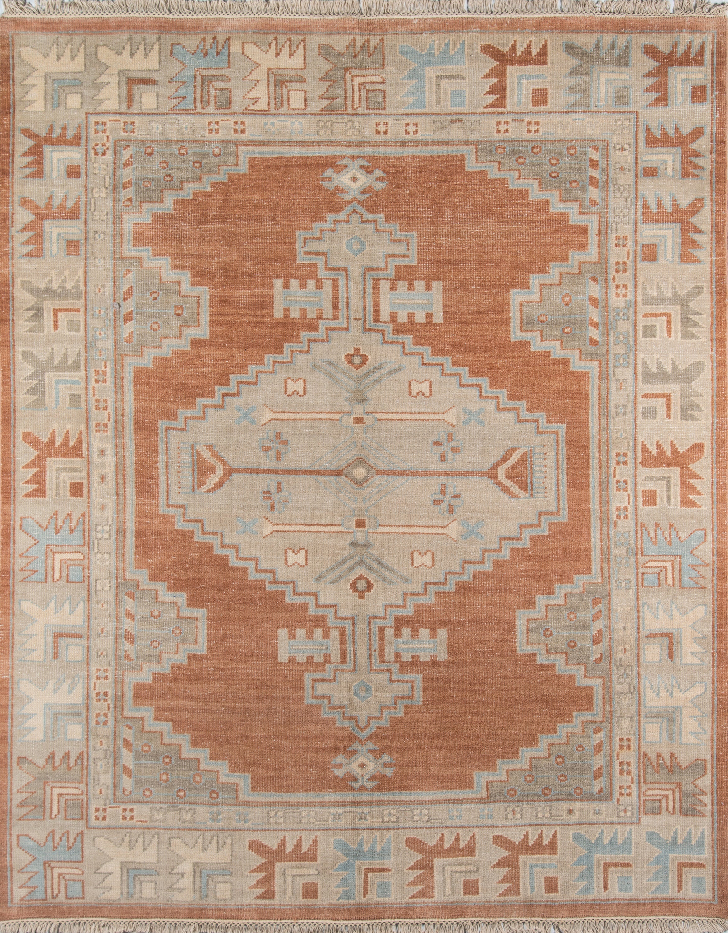 Erin Gates Concord CRD-1 Rust Hand Knotted Area Rug by Momeni