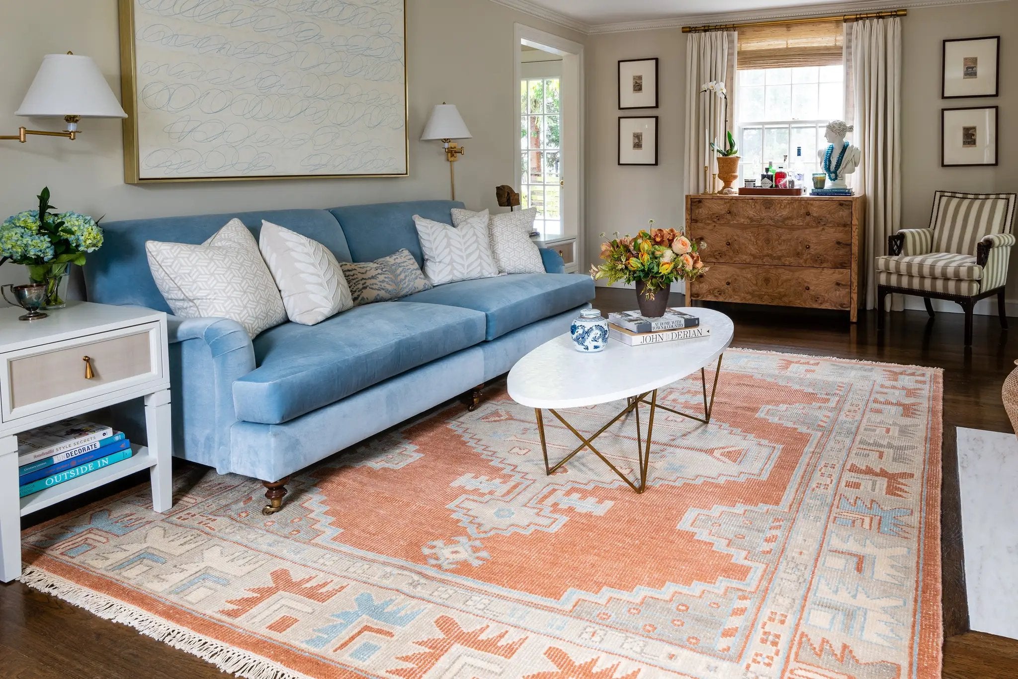 Concord CRD-1 (Walden) Rust Area Rug by Erin Gates by Momeni