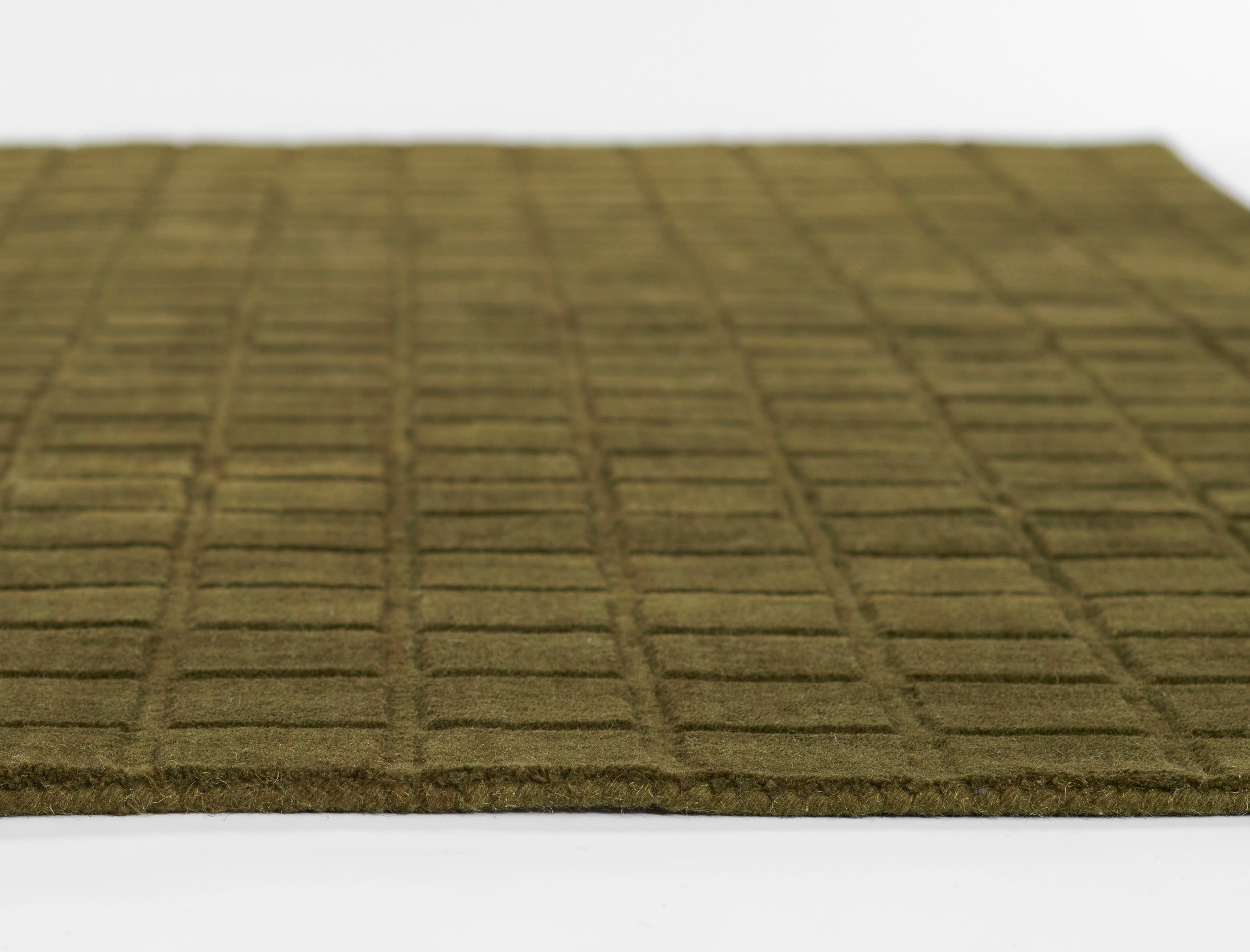 Momeni Contour CON-1 Green Hand Woven Area Rug