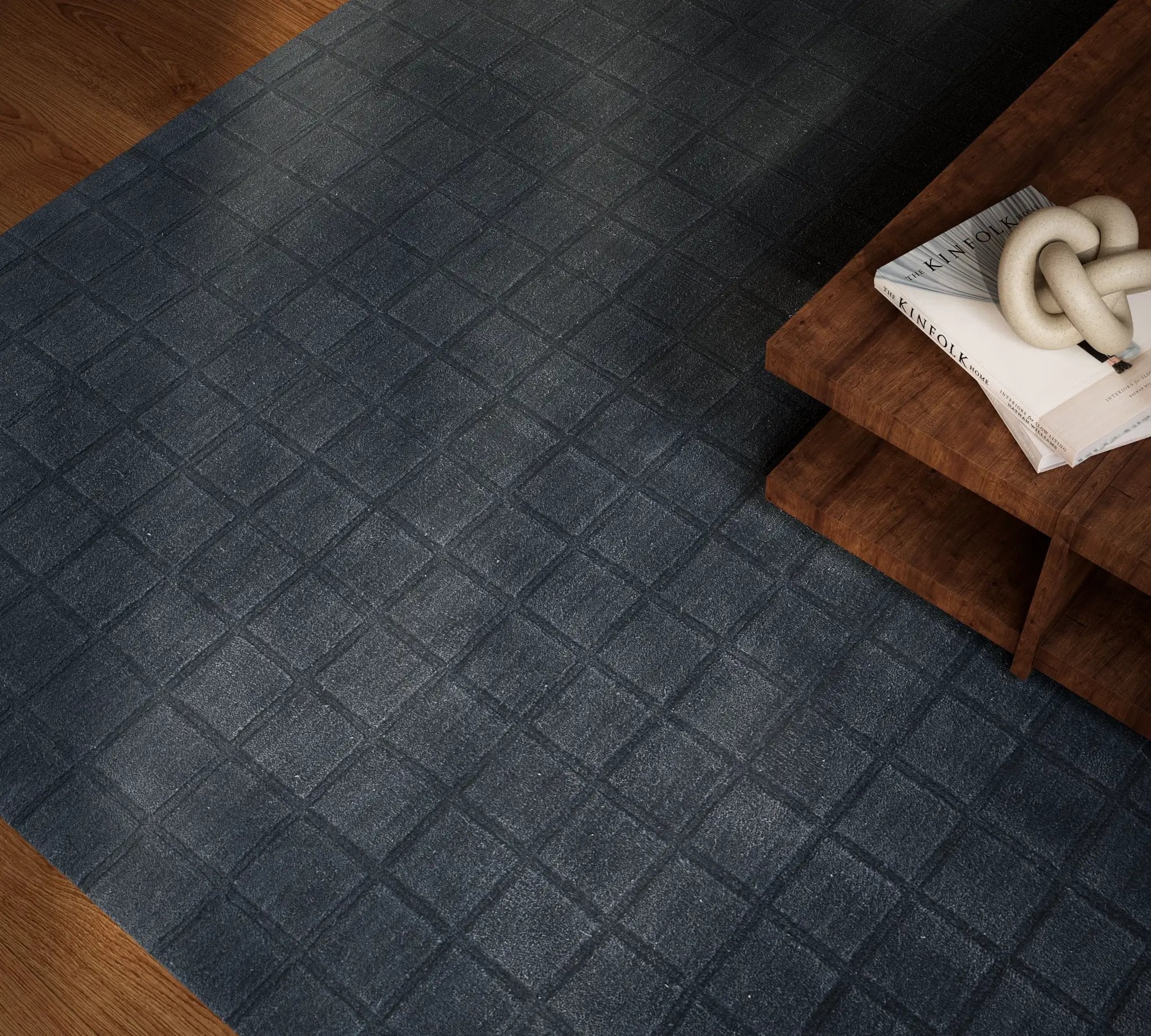 Momeni Contour CON-1 Navy Hand Woven Area Rug
