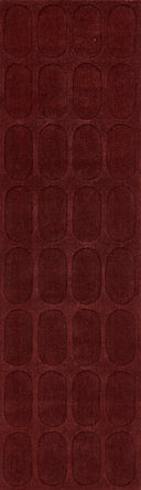 Momeni Contour CON-2 Burgundy Hand Woven Area Rug