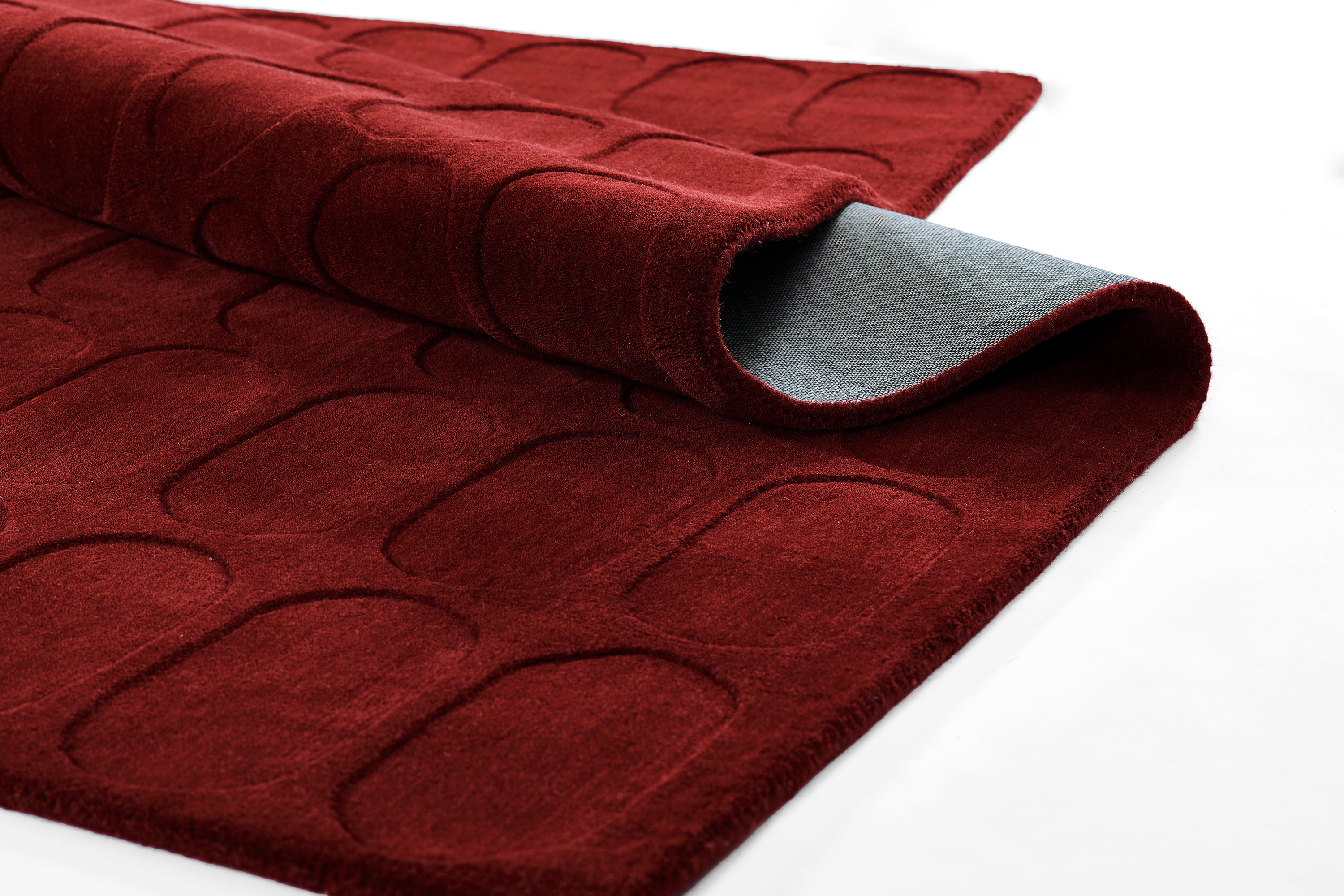 Momeni Contour CON-2 Burgundy Hand Woven Area Rug