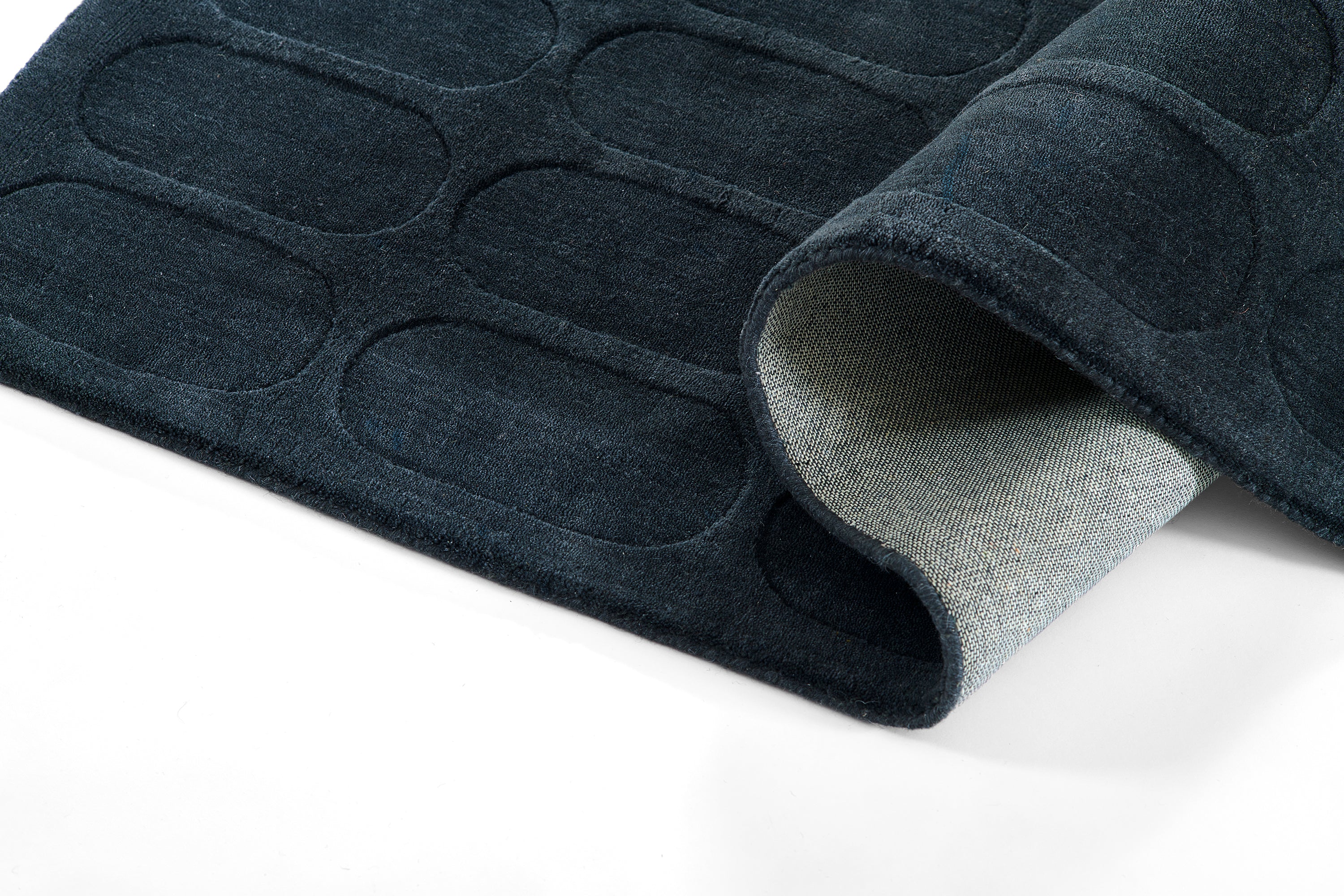 Momeni Contour CON-2 Navy Hand Woven Area Rug