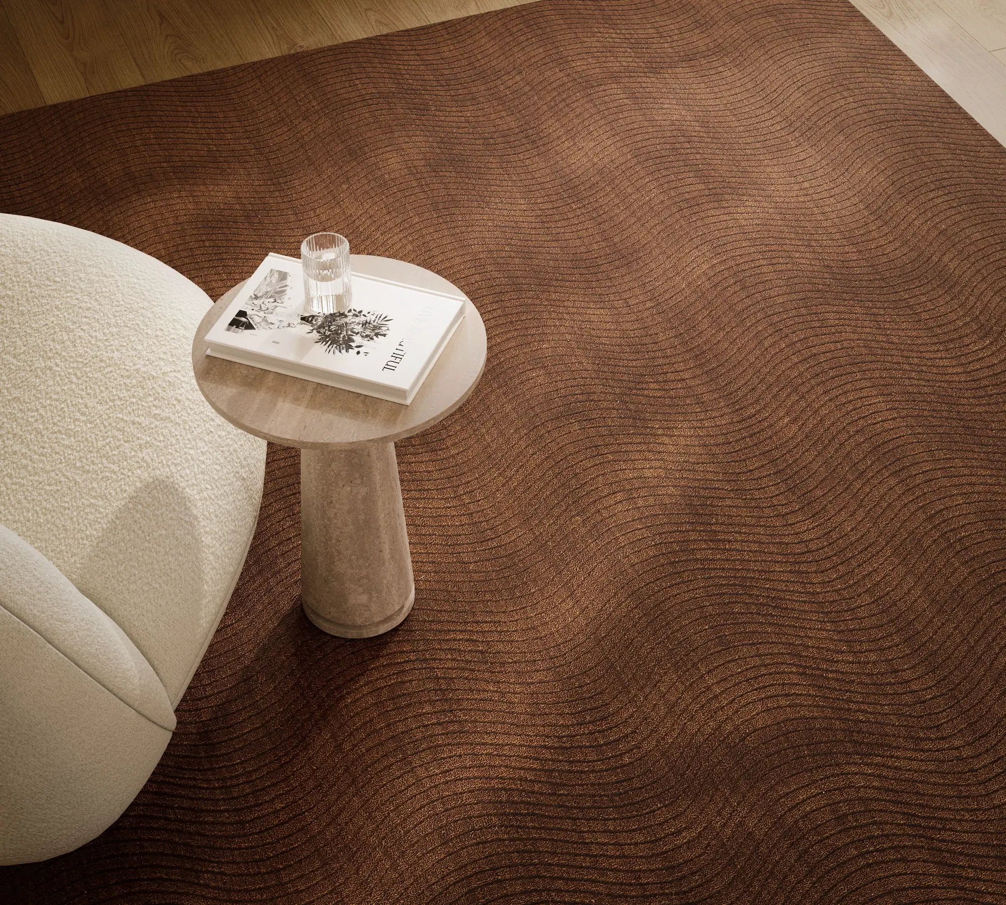 Contour CON-3 Mocha Area Rug by Momeni