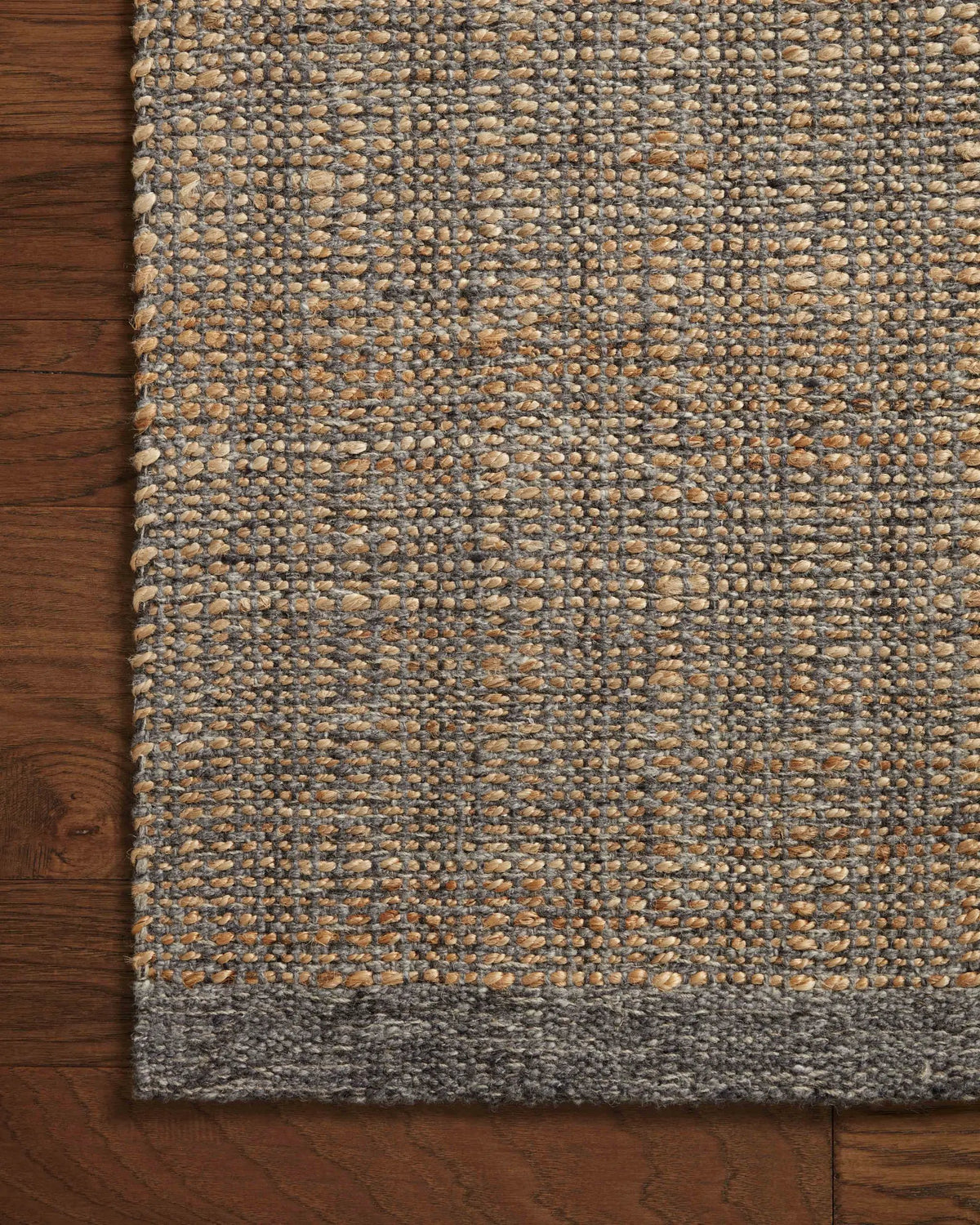 Cornwall CRN-01 Charcoal / Natural Area Rug by Jean Stoffer x Loloi
