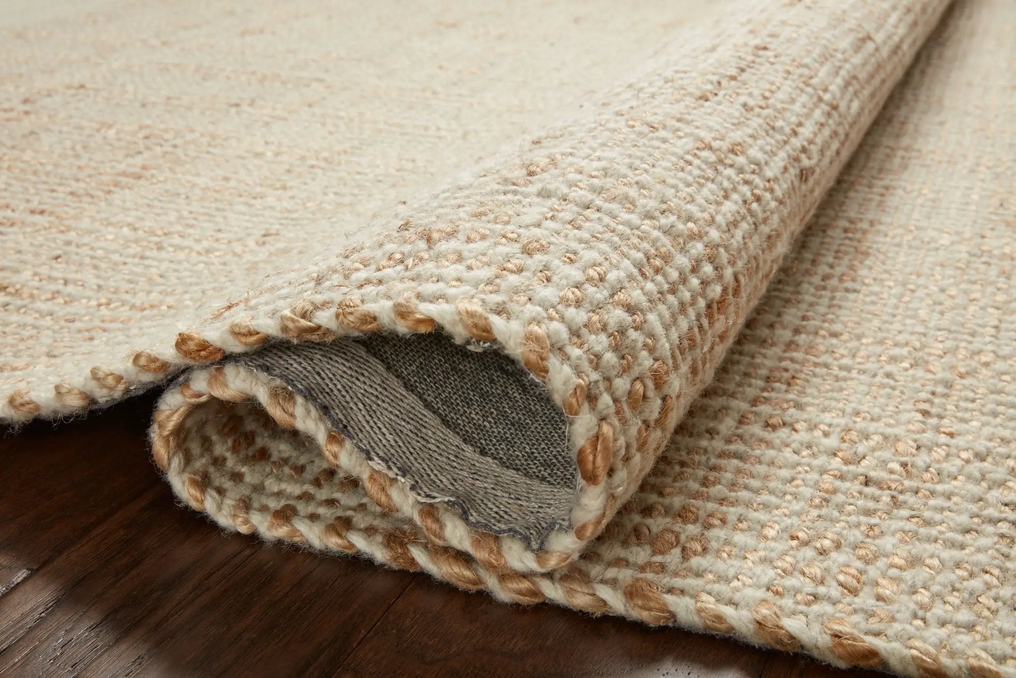 Cornwall CRN-01 Ivory / Natural Area Rug by Jean Stoffer x Loloi
