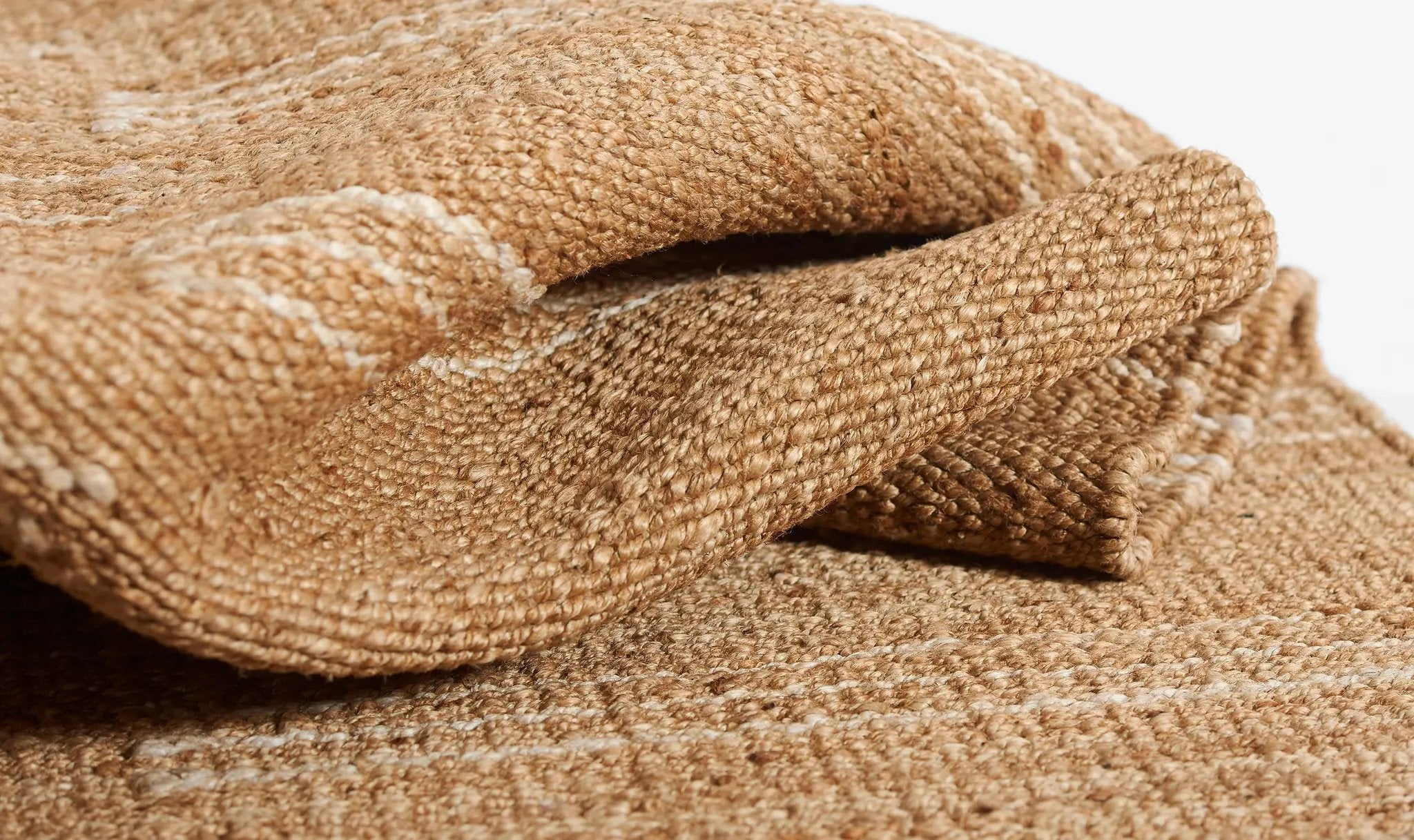 Crescent CRE-1 (Broken Stripes) Natural Area Rug by Erin Gates by Momeni
