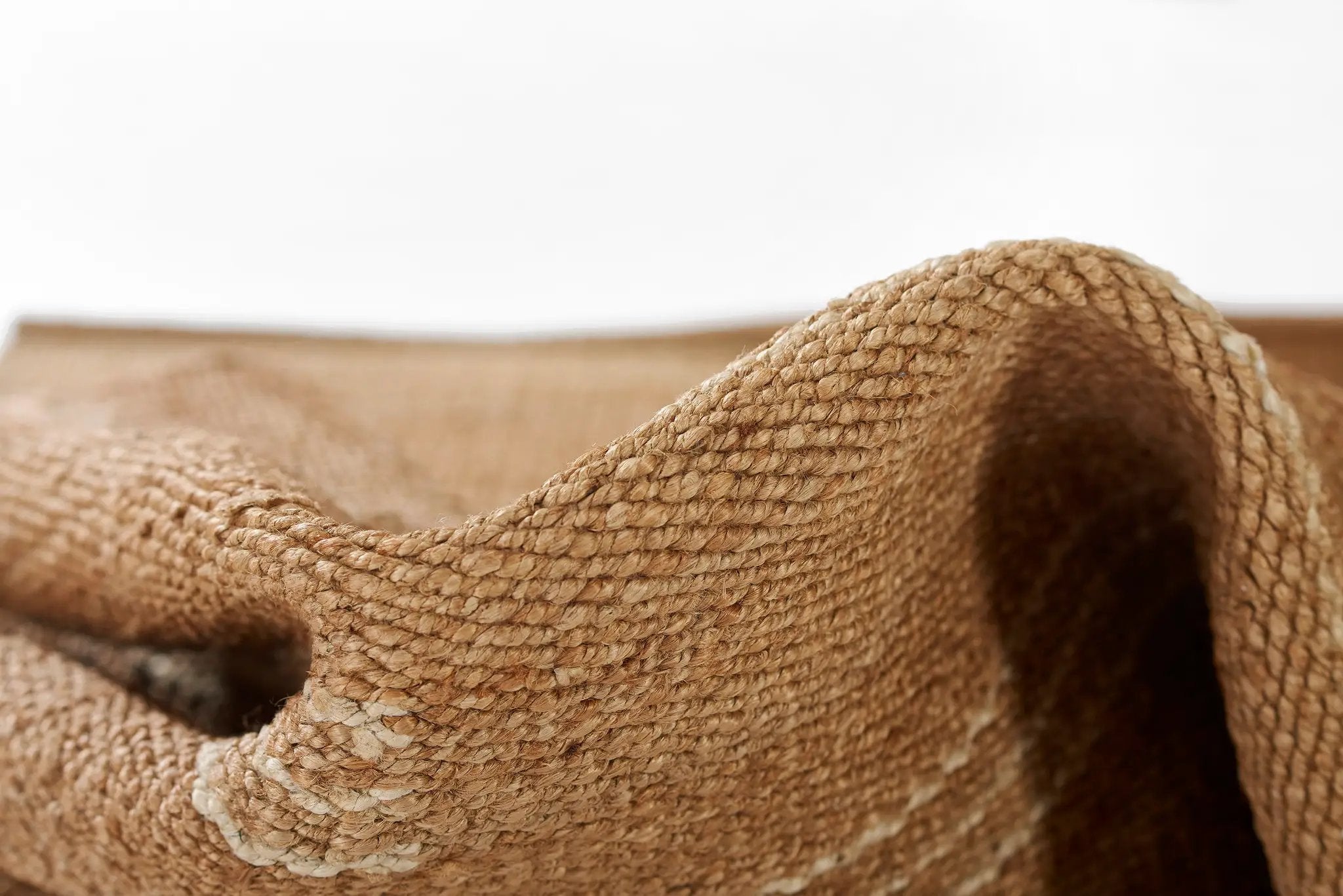 Crescent CRE-1 (Broken Stripes) Natural Area Rug by Erin Gates by Momeni