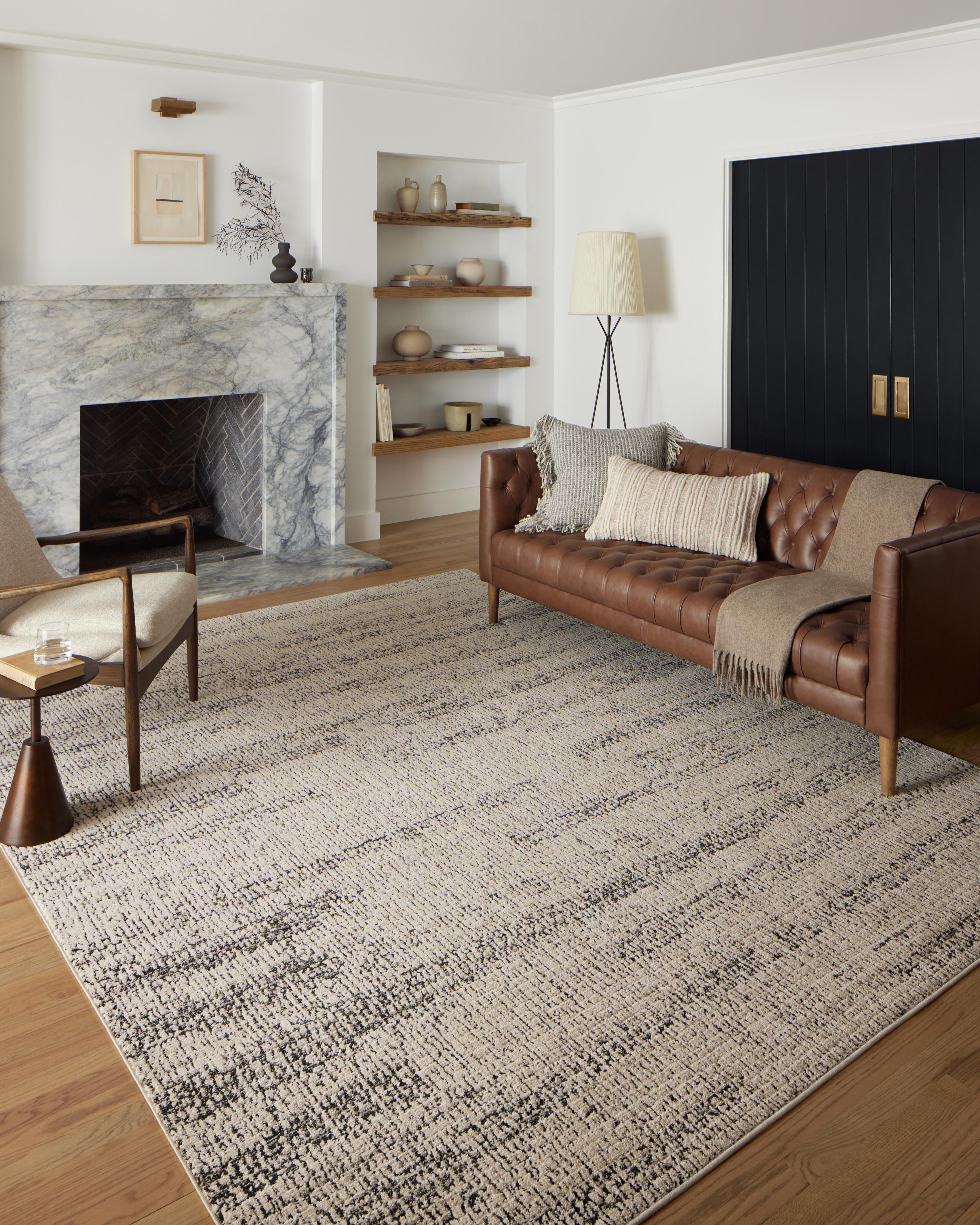 Loloi Darby DAR-02 Oatmeal / Charcoal Area Rug