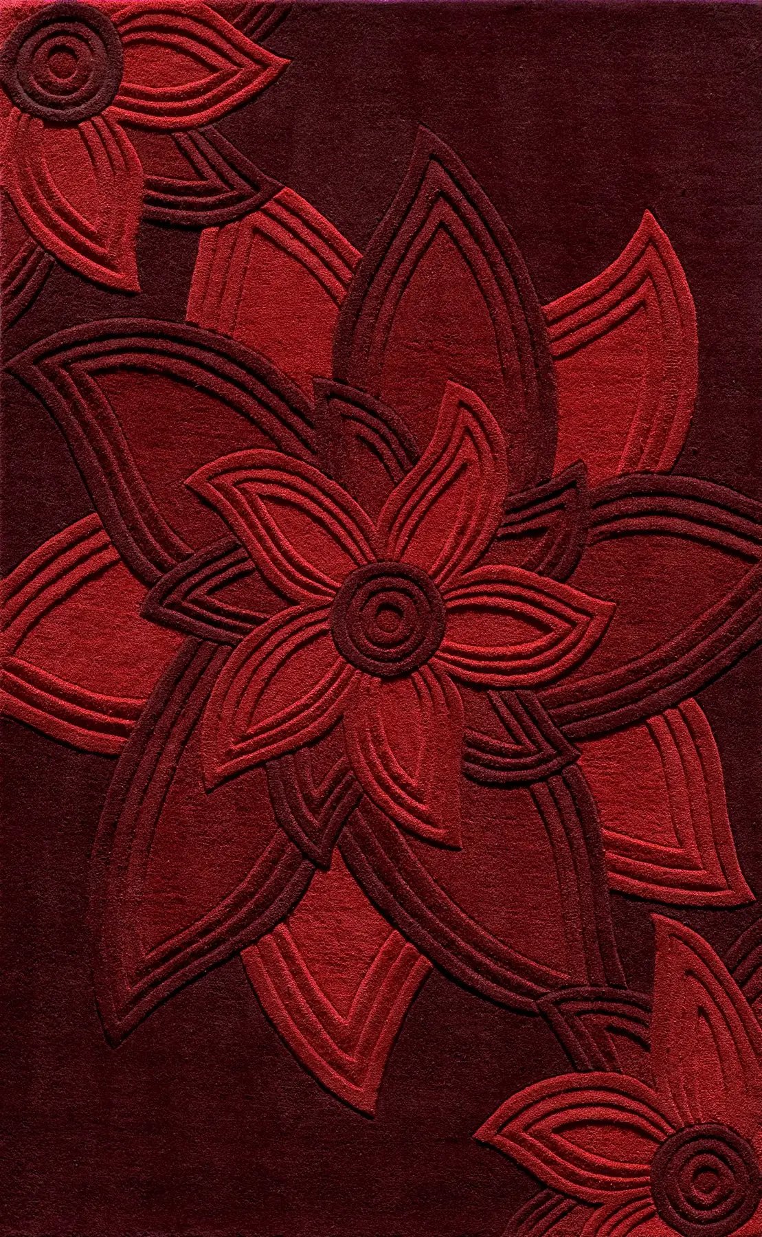 Delhi DL-40 Red Area Rug by Momeni
