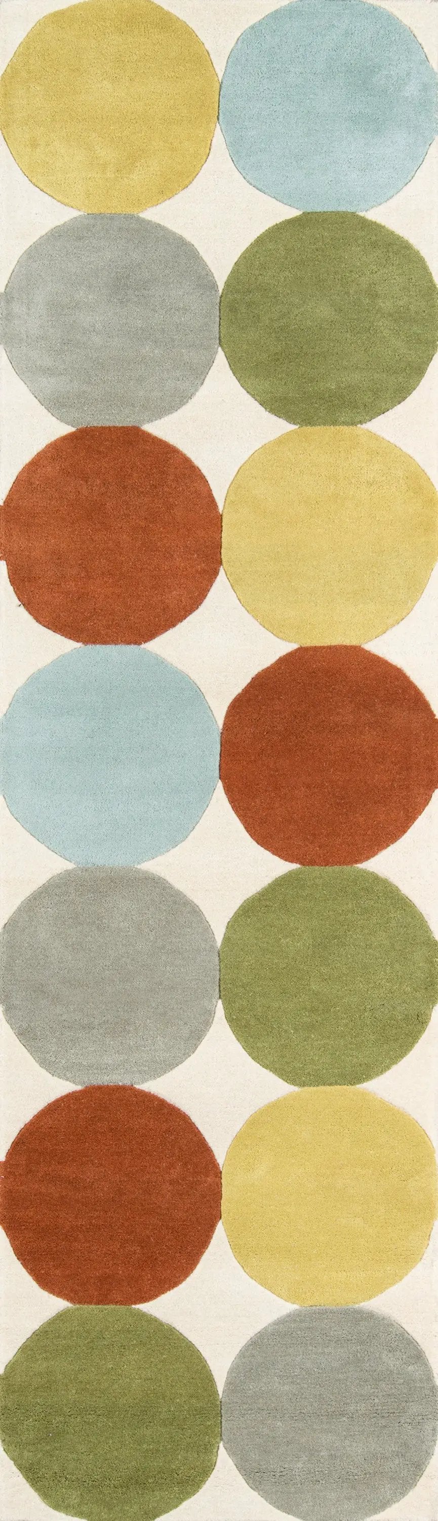 Delmar DEL-1 (Agatha Dots) Multicolor Area Rug by Novogratz by Momeni