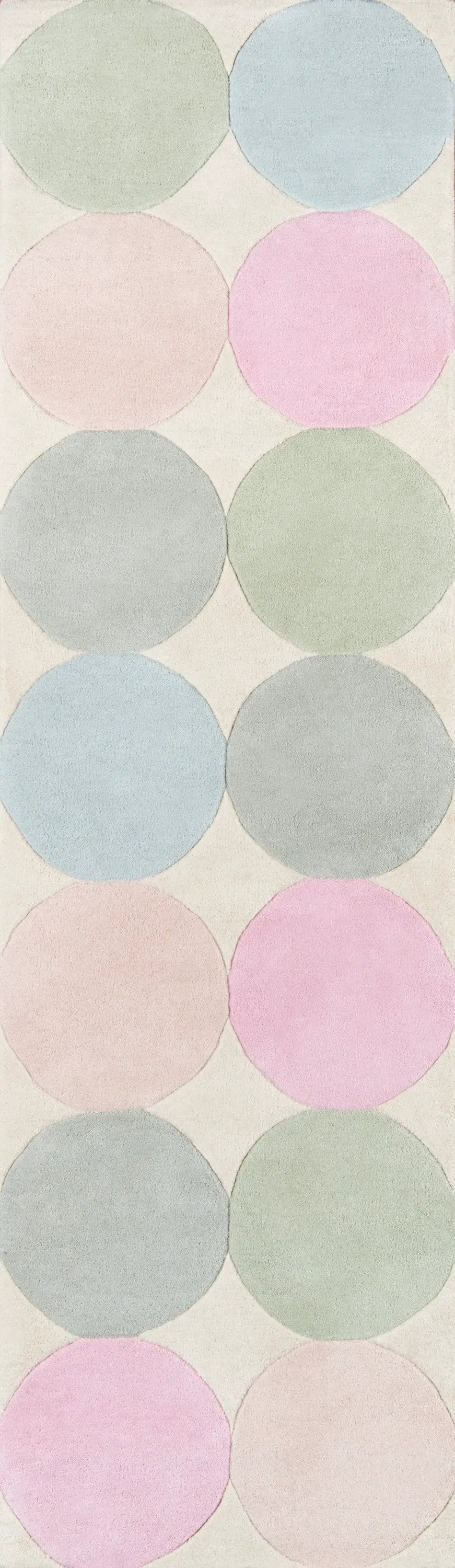 Delmar DEL-1 (Agatha Dots) Pastel Area Rug by Novogratz by Momeni
