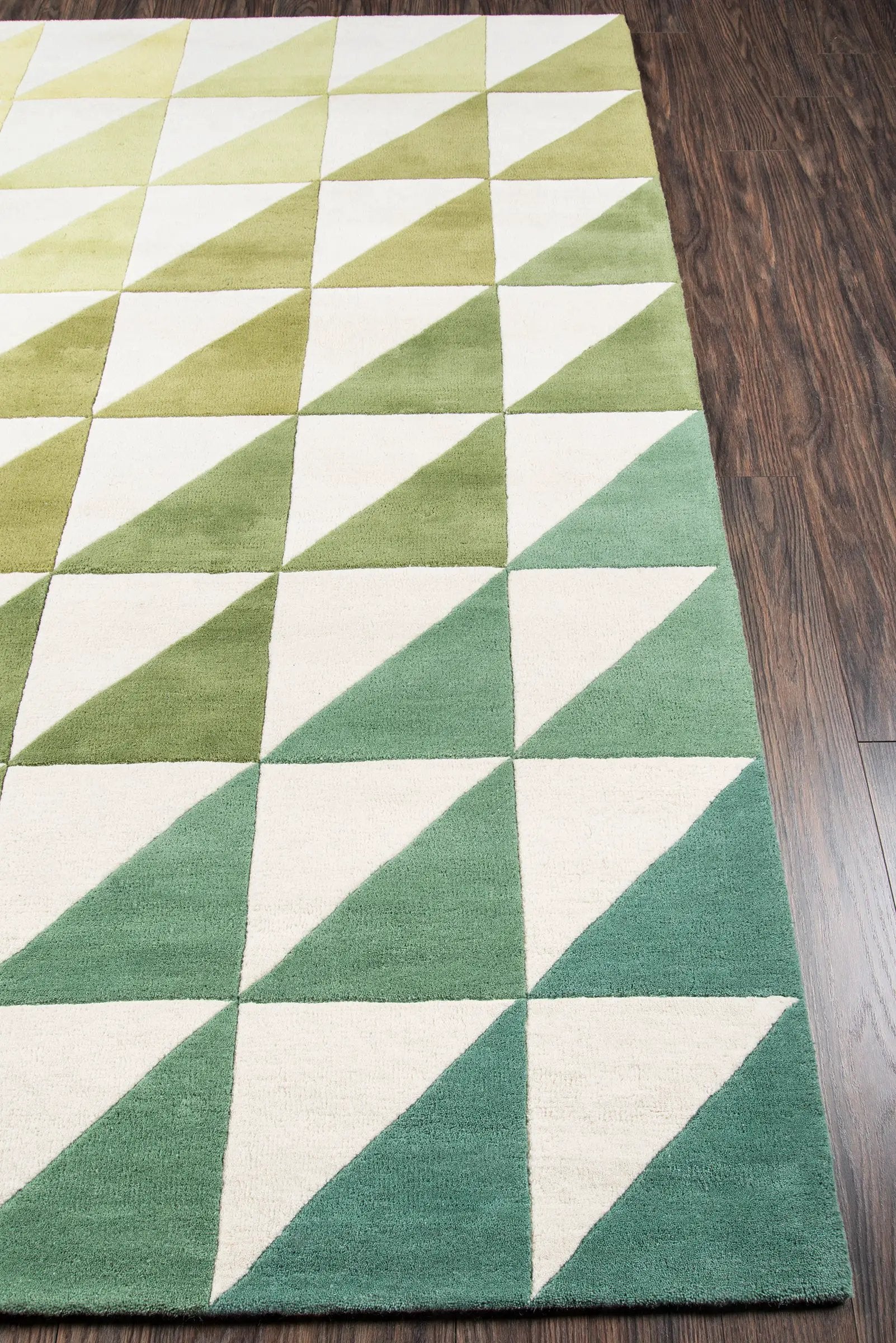 Delmar DEL-6 (Agatha Side Triangle) Lime Area Rug by Novogratz by Momeni