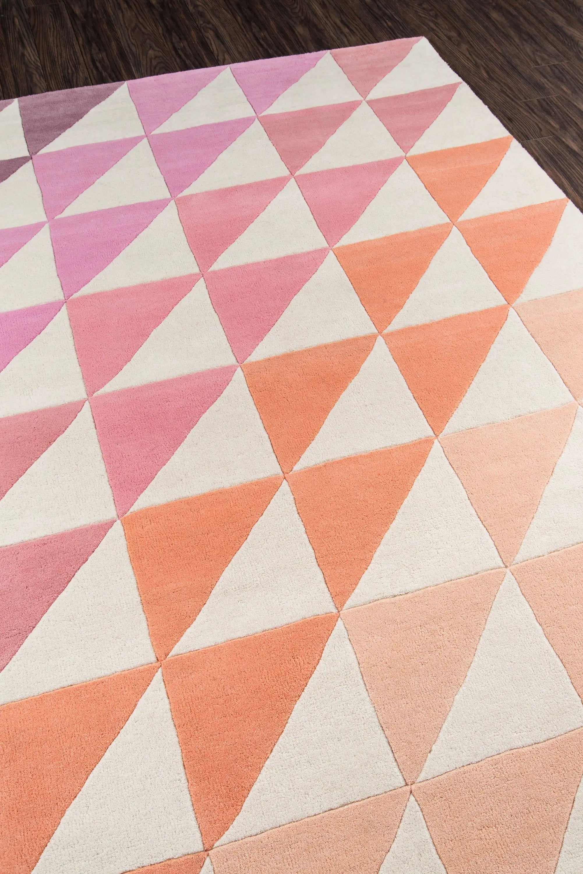 Delmar DEL-6 (Agatha Side Triangle) Pink Area Rug by Novogratz by Momeni