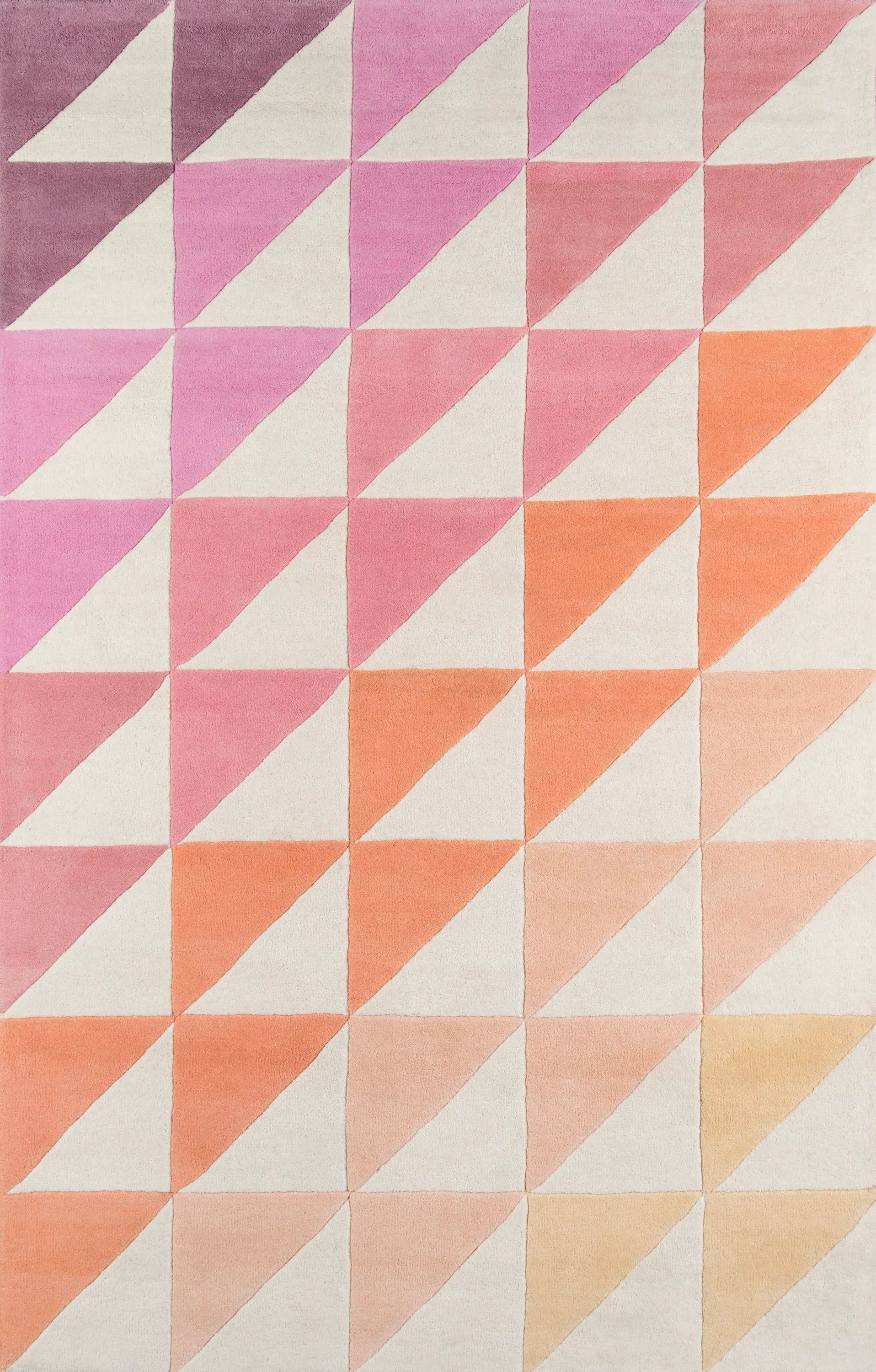 Delmar DEL-6 (Agatha Side Triangle) Pink Area Rug by Novogratz by Momeni