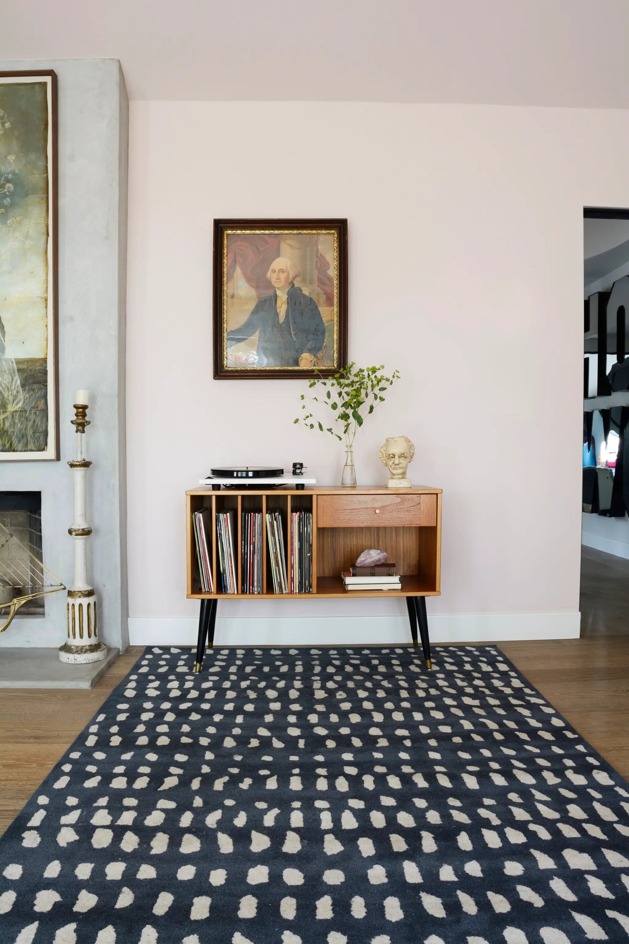 Delmar DEL-11 (Boho Dots) Blue Area Rug by Novogratz by Momeni