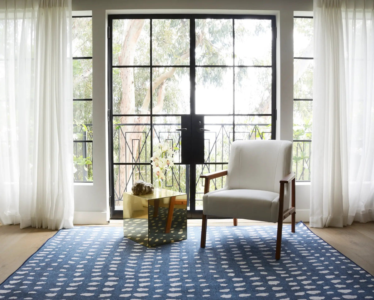 Delmar DEL-11 (Boho Dots) Blue Area Rug by Novogratz by Momeni