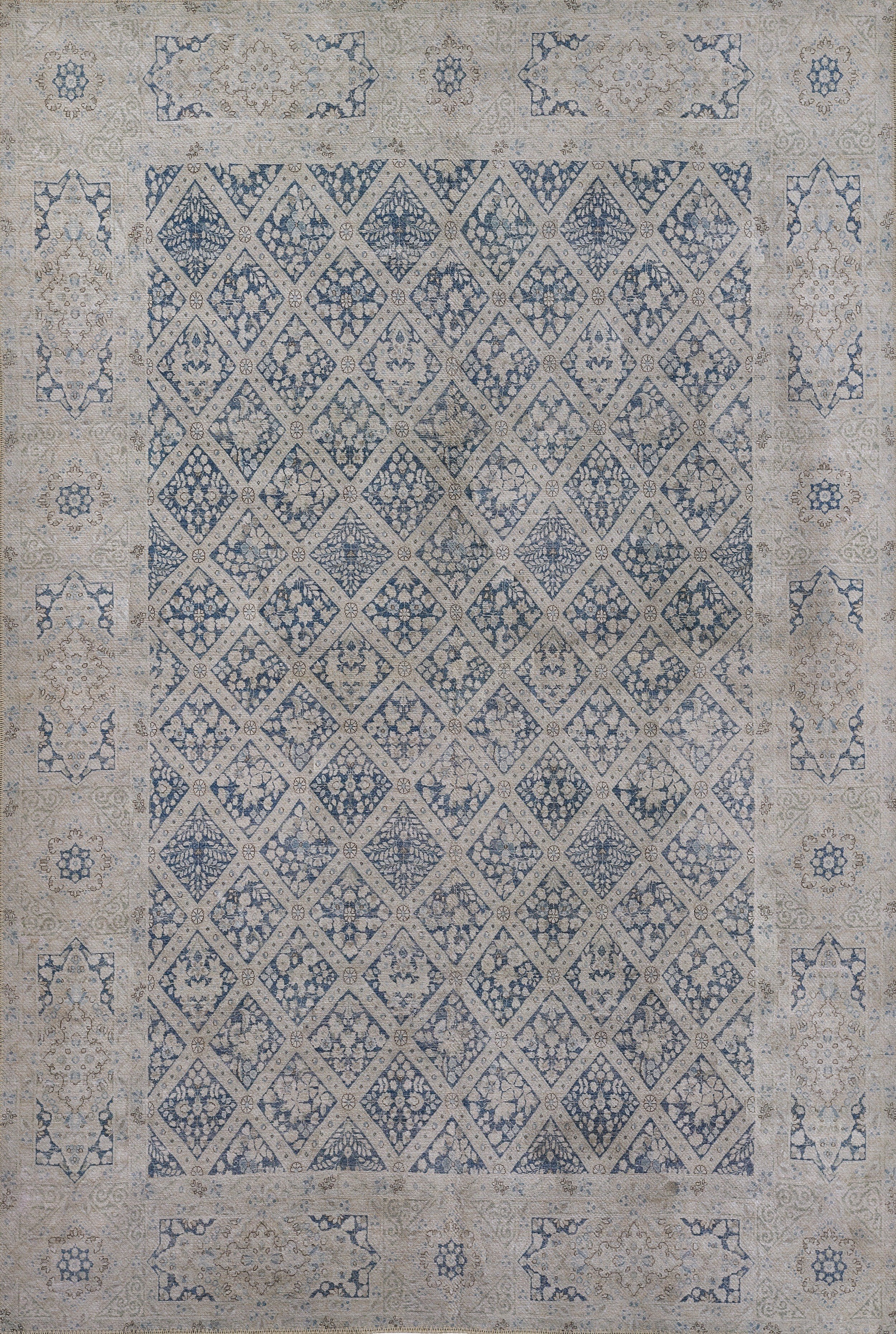 Erin Gates Dorset DOR-3 Blue Area Rug by Momeni