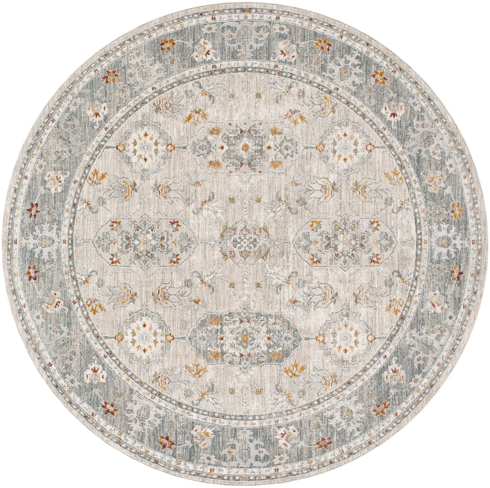 Dresden DRE-2325 Medium-Gray Area Rug by LIVABLISS