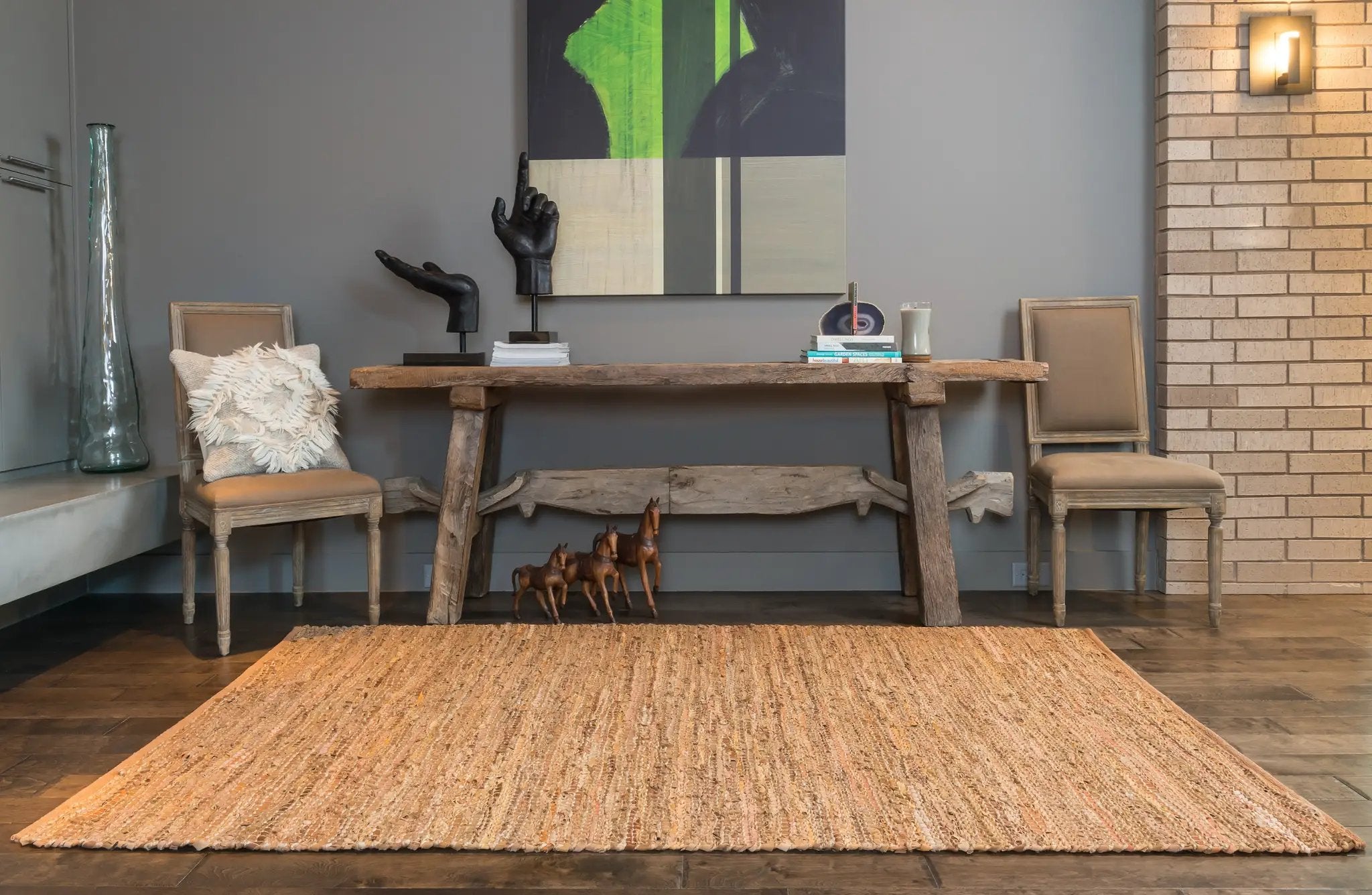 Edge ED-01 Tan Area Rug by Loloi